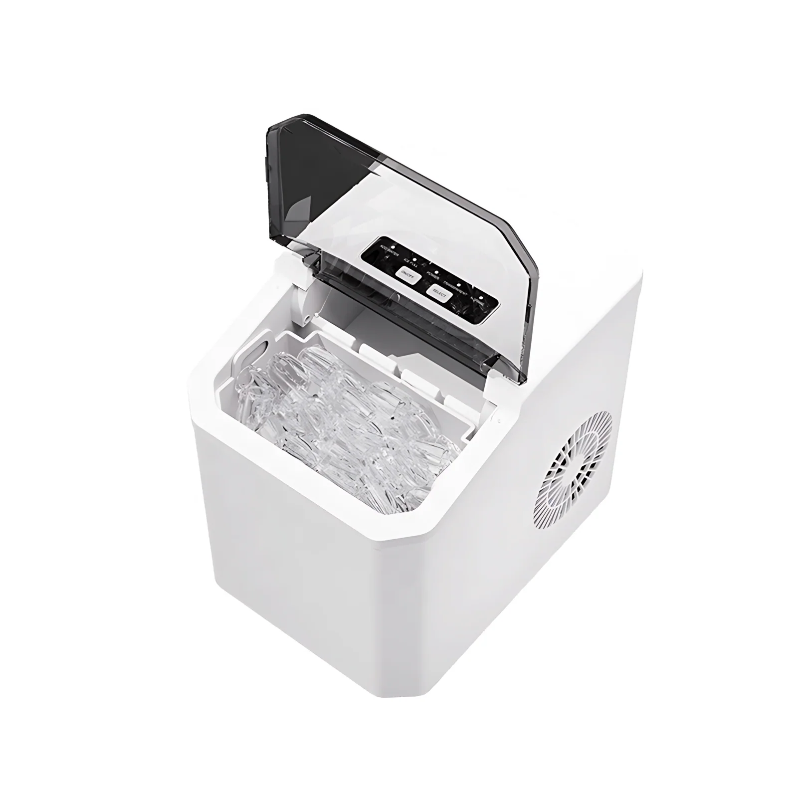 Mini Portable Electric Plastic Ice Maker with Automatic Cleaning 12kg/d Capacity Bullet Ice Maker for Household Use
