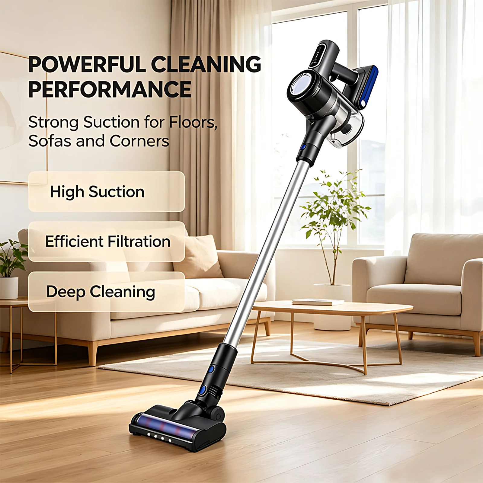 Oem Upright New Customized Rechargeable Dry Hard Vacuum Cleaner for Floor