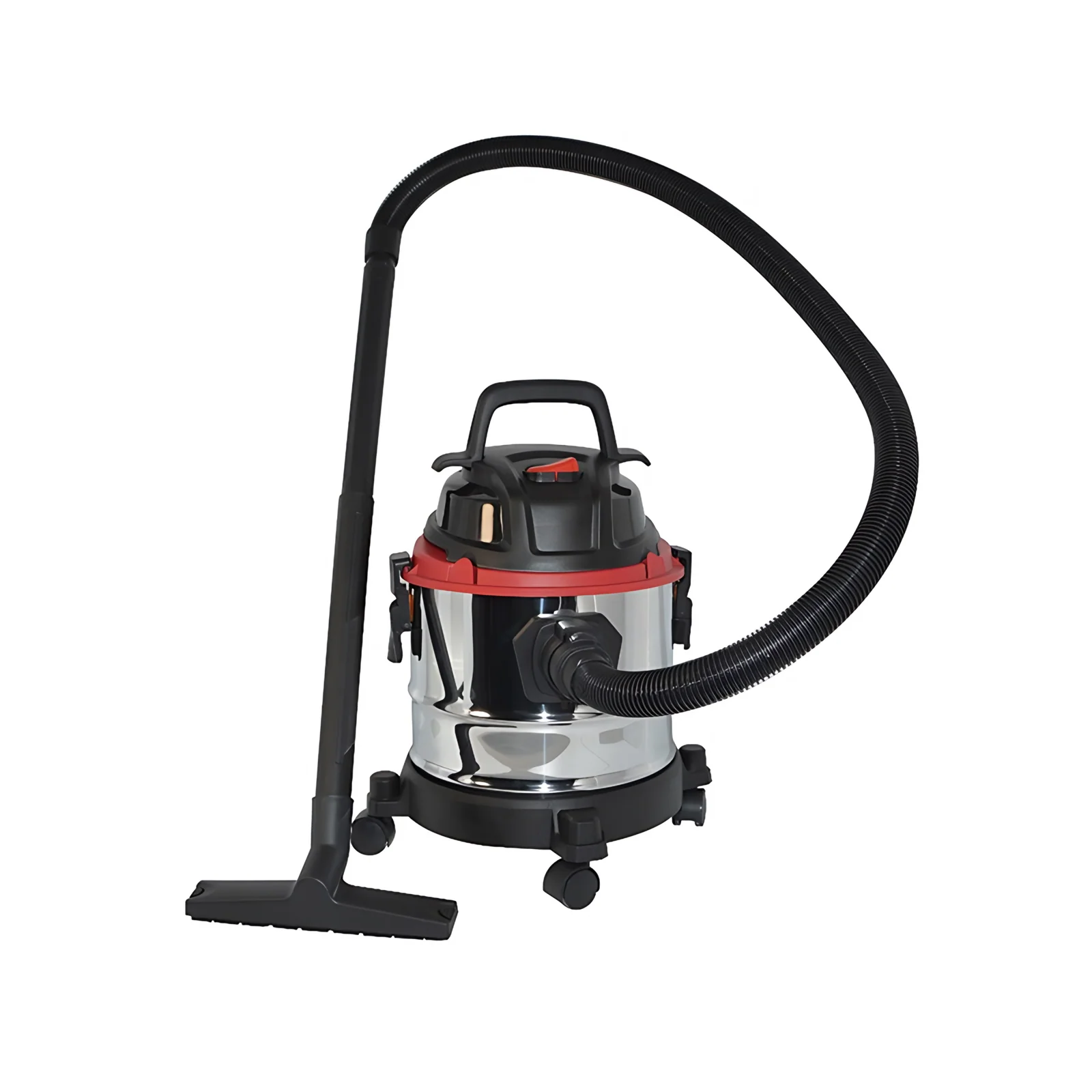 Motor vertical de acero inoxidable 15L 1000W aspirador húmedo y seco para lavado de automóviles de la industria comercial