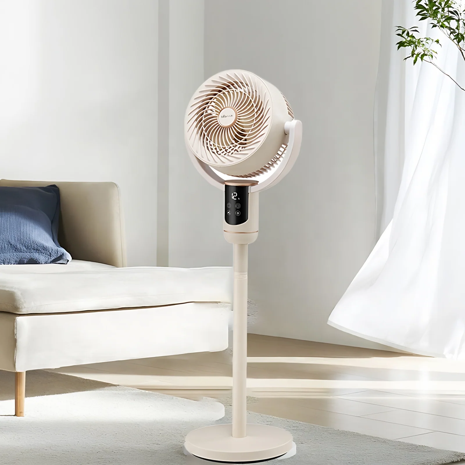 New Design DC Electric Desktop Rechargeable Standing Fans air Circulation with Remote Control