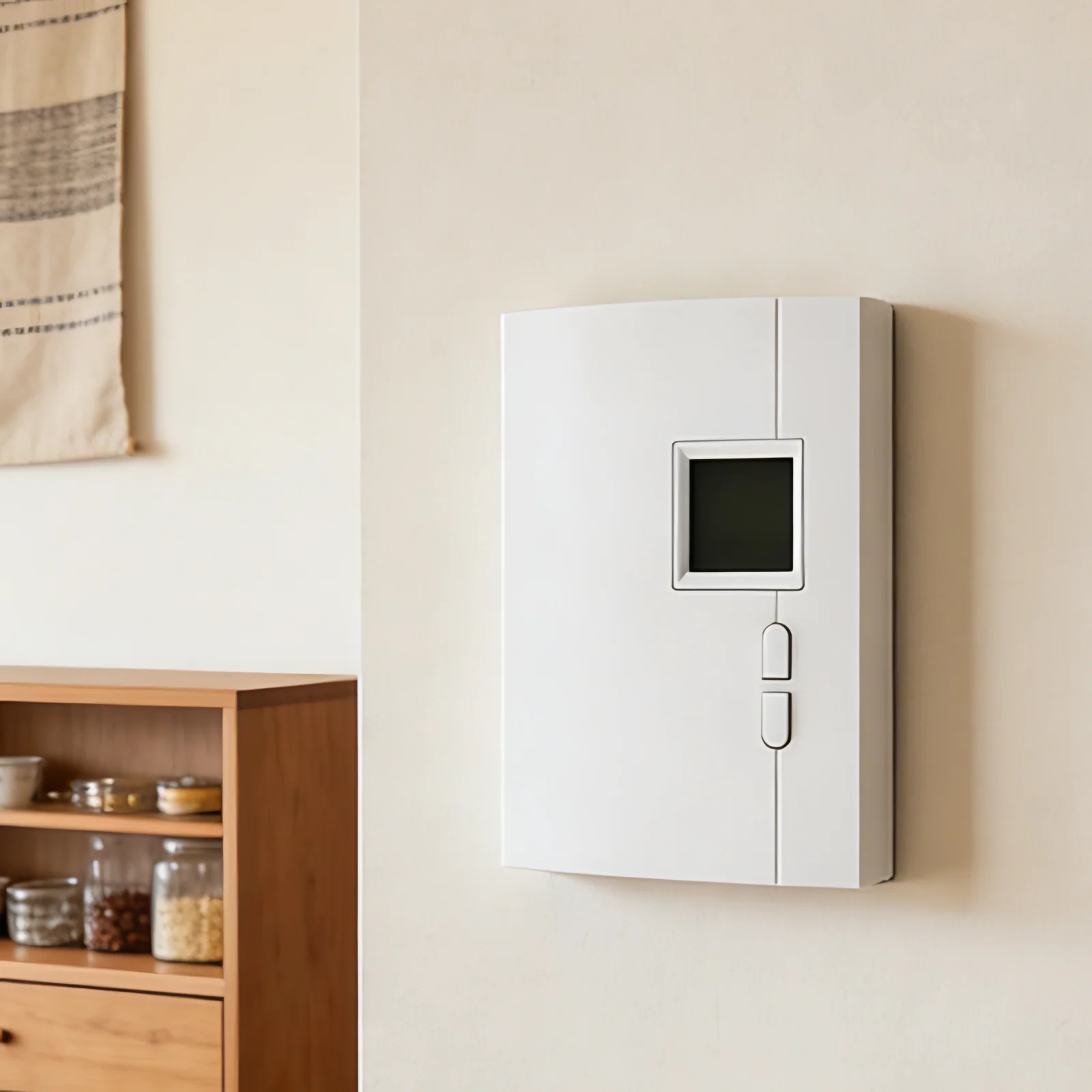 Basisbrettheizung 1250W 2500W Touchscreen LCD Raum Thermostat mit 2-Pipe-System für Krankenhaus-Anwendungen OEM Anpassung
