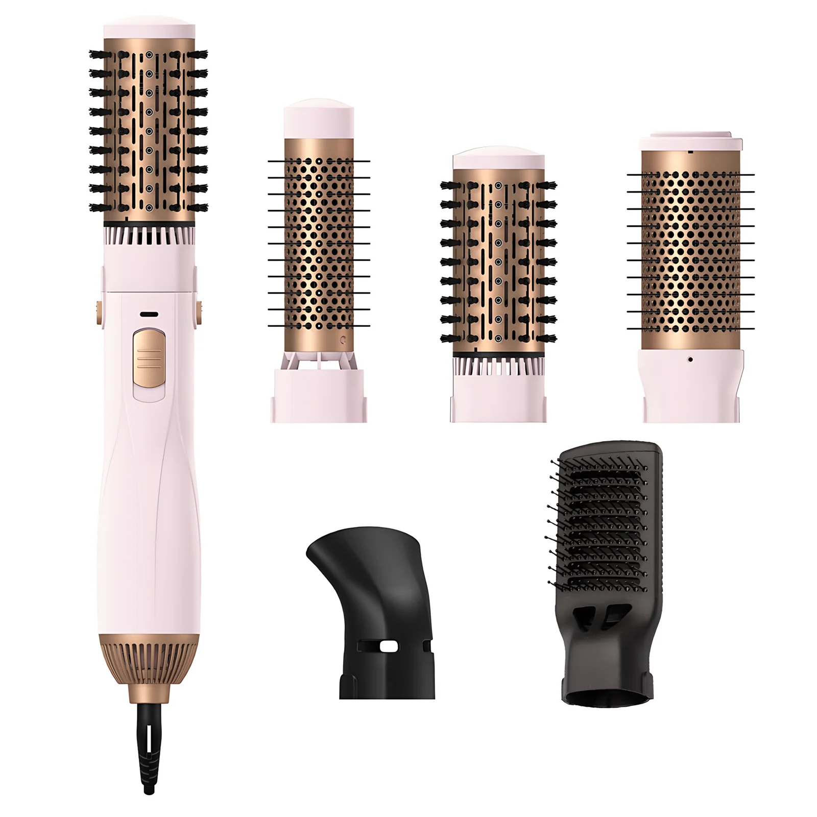 Ein professioneller Schritt 5 in 1 Haarstiller Trockner Haarscheiner Curler Styling Werkzeuge Hot Hair Air Brush Wrap Styler