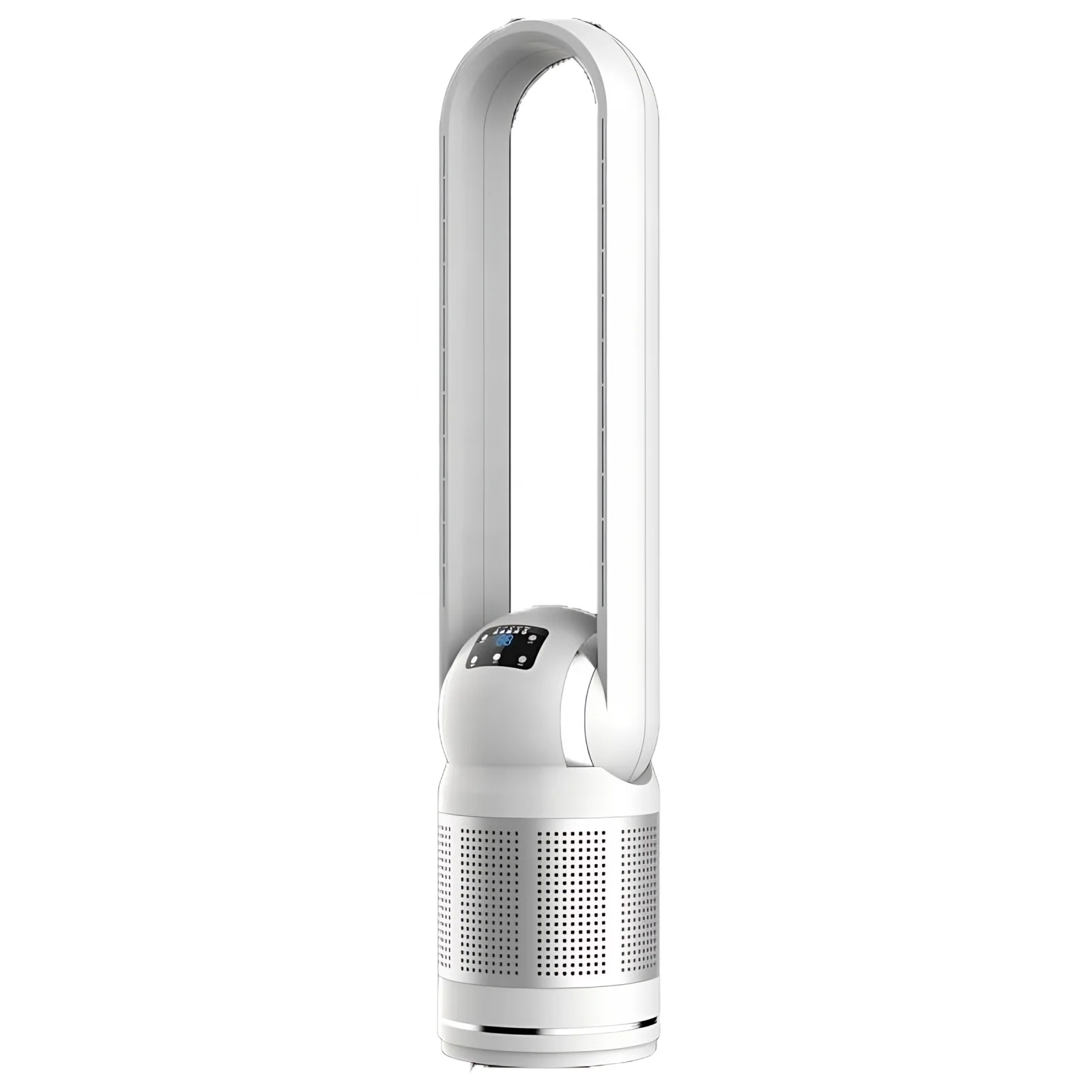 Household 3-in-1 Air Cool & Heat HEPA Filter Tower Bladeless Fan with Digital Control Brushless Motor & Remote