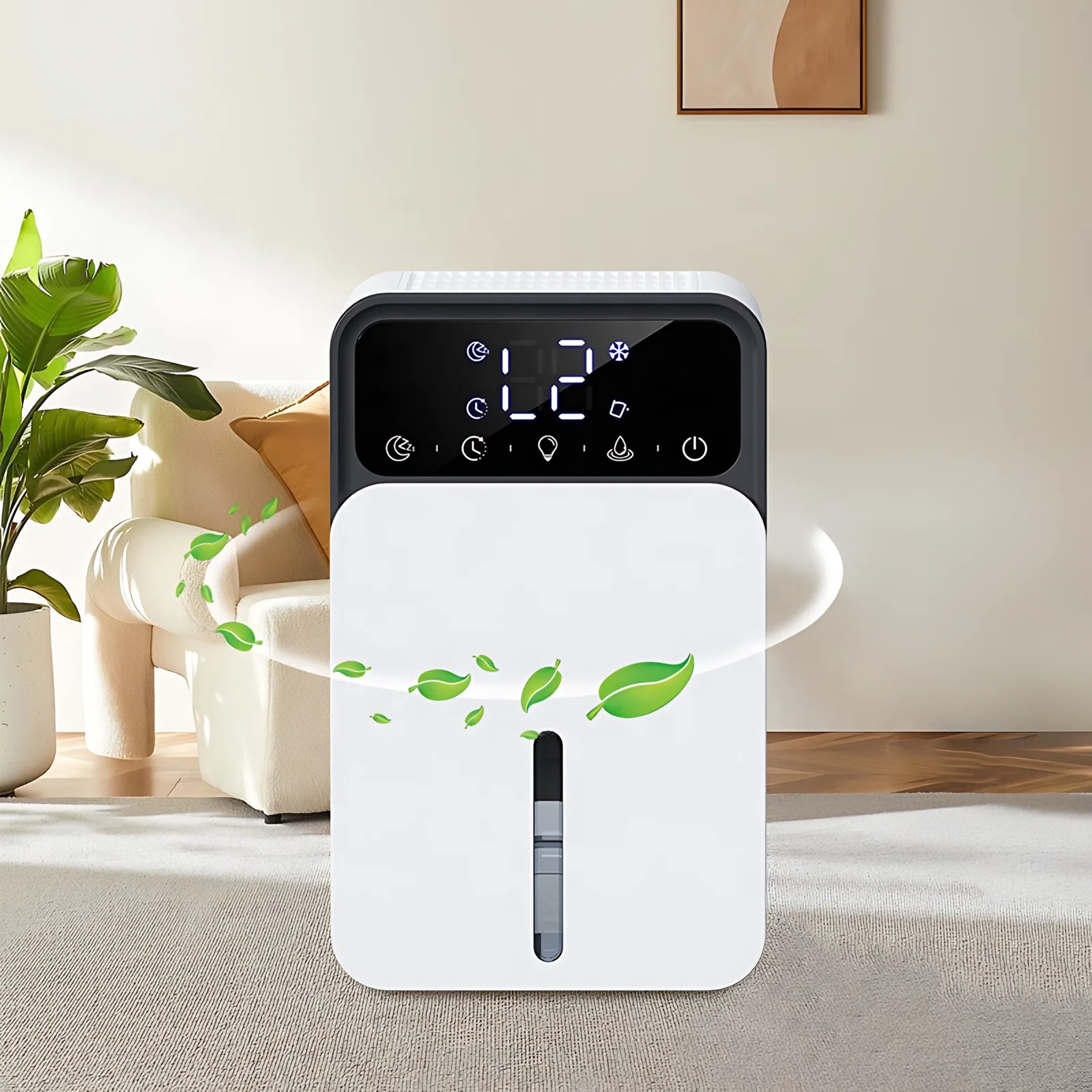 Multi-function New Model Smart Portable Household LED Display Intelligent Air Dehumidifier