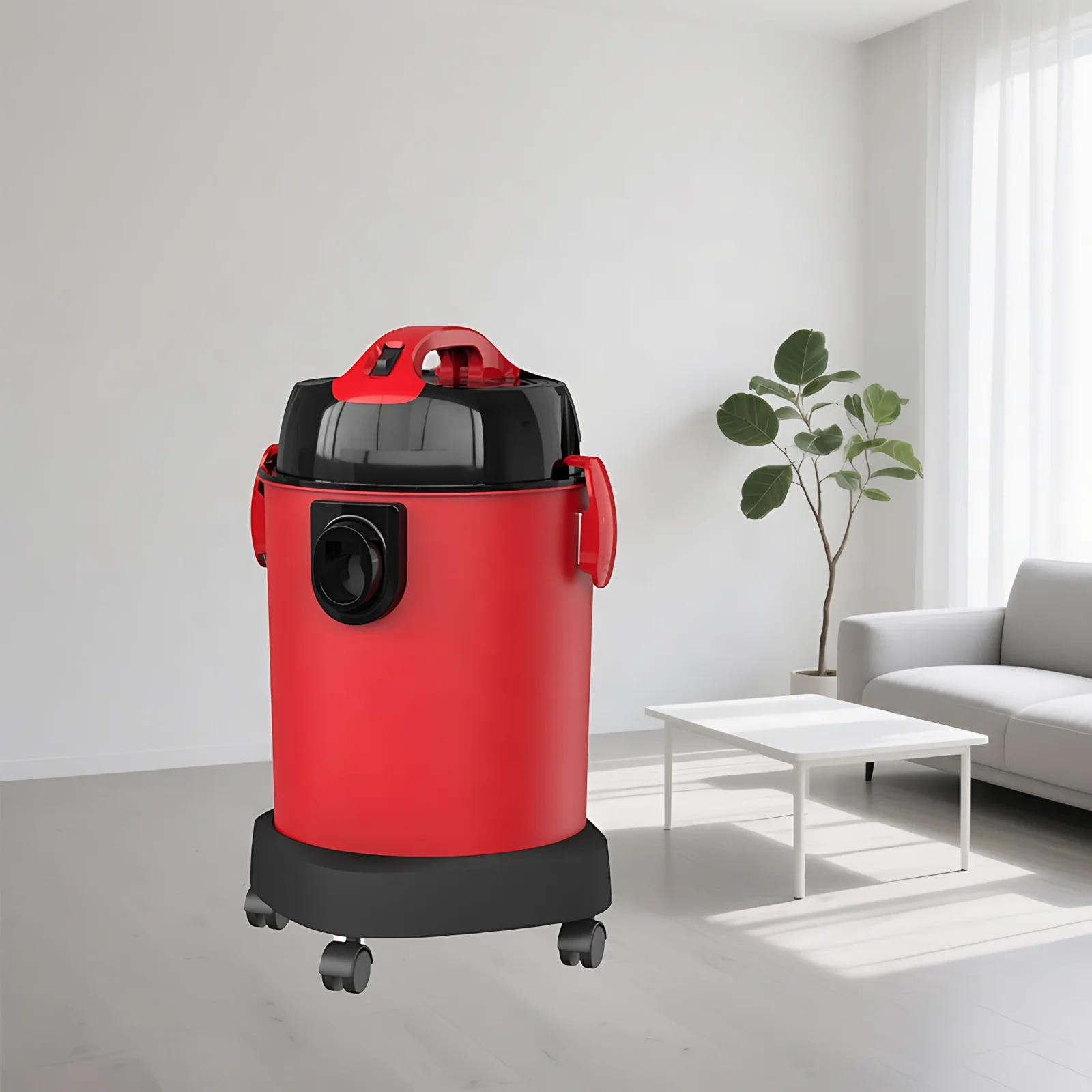 OEM Household Professional Wet and Dry Canister Vacuum Cleaner With 21L Capacity Commercial Upright Canister Vacuum Cleaner