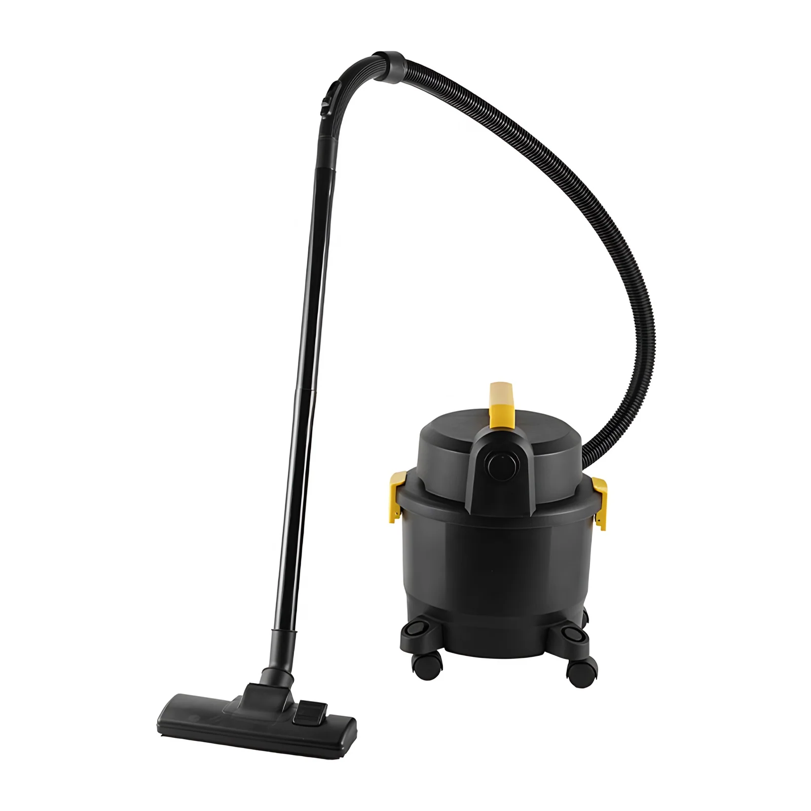 Commercial Industrial Electric Cyclone Wet/Dry Vacuum Cleaner with 15-Liter Plastic Barrel and Water Suction Capability