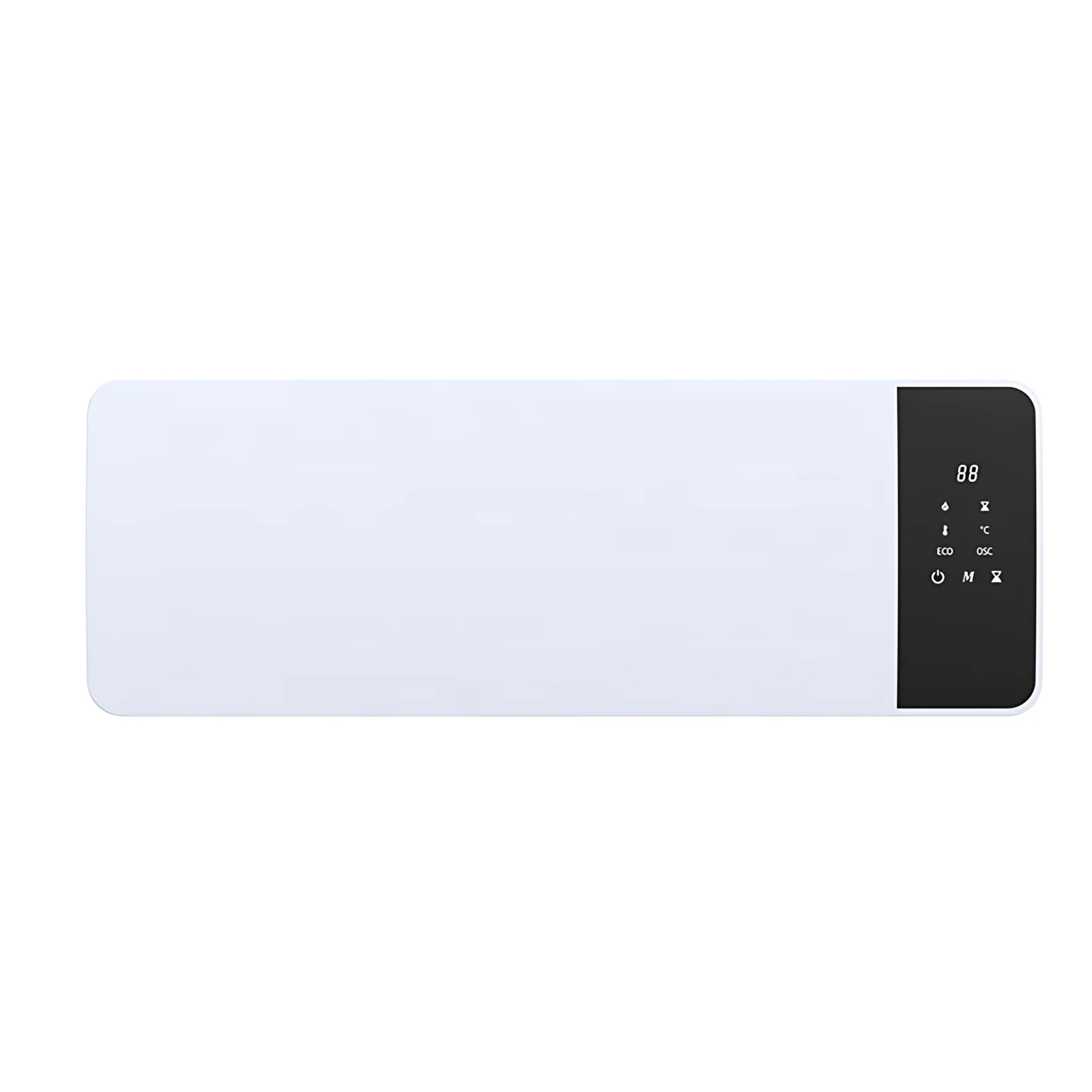 Ceramic Freestanding Fan Heater with Overheat Protection Remote Control LCD Display 2000W