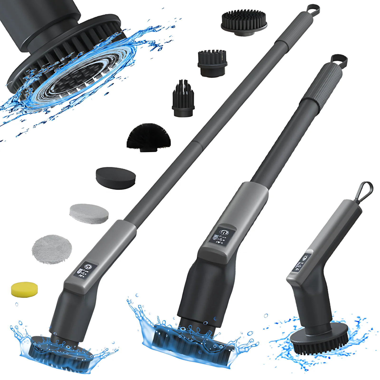 Multifunctional Cordless Floor Cleaner with Accessory Kit Wet/Dry Design for Deep Cleaning Bathrooms Households Cars Hotels