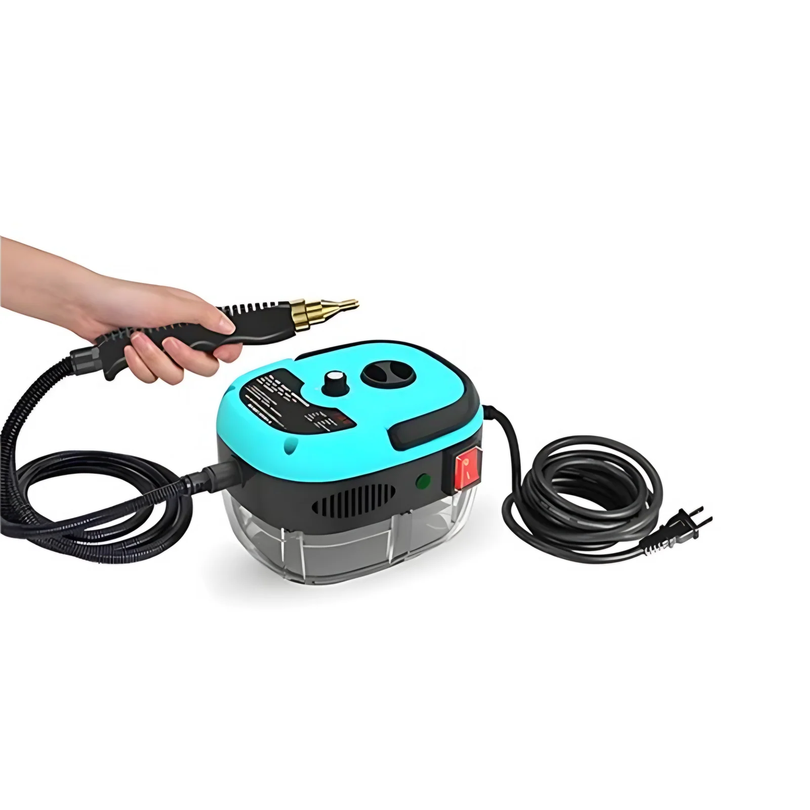 1500W 1000ml High Pressure 6-Speed Electric Steam Cleaner 3 Bar Steam Pressure 1-Year Warranty Deep Cleaning Household Handheld