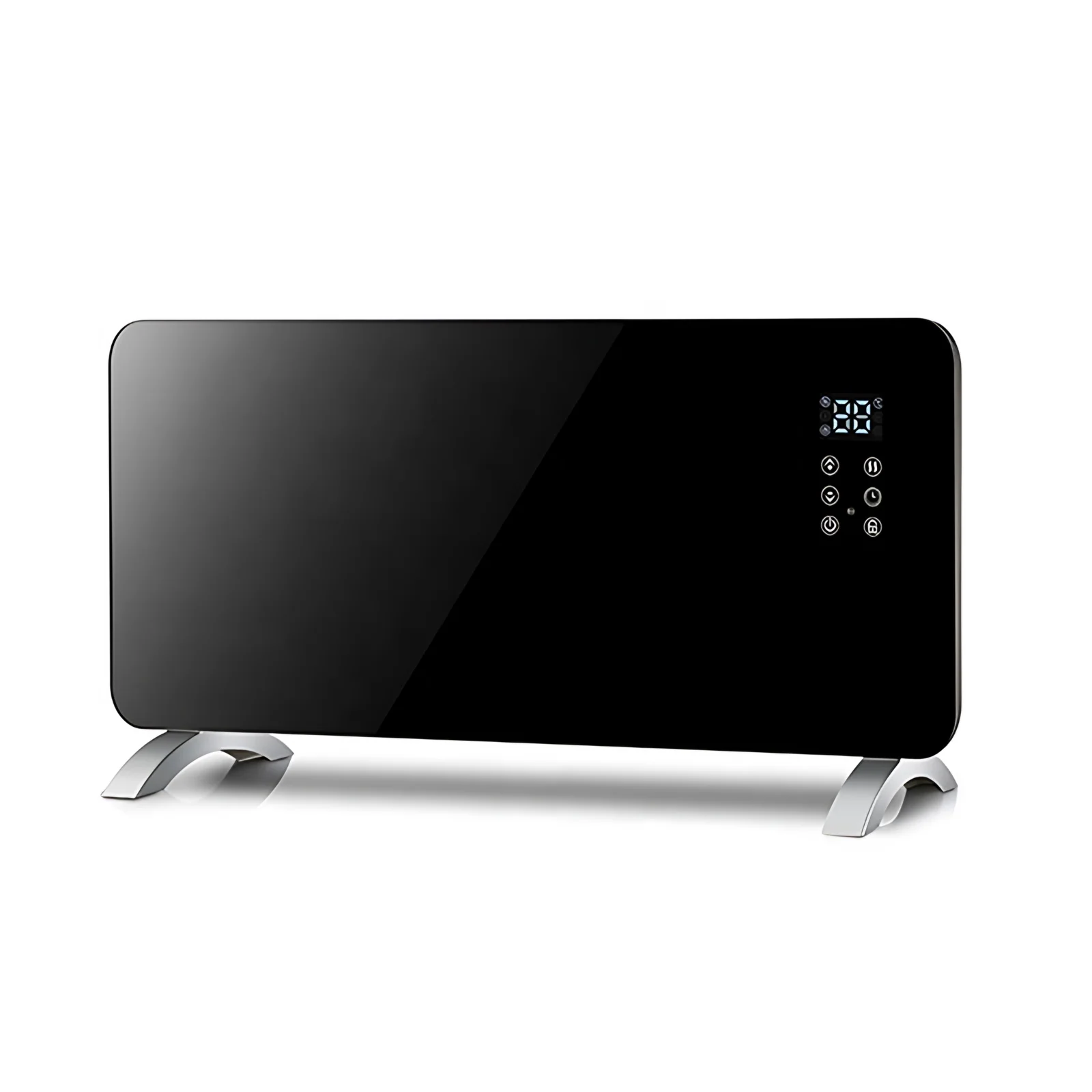 1000W WIFI Waterproof Adjustable Thermostat Overheat Protection Lighting LED Display Floor Free Standing Electric Heater