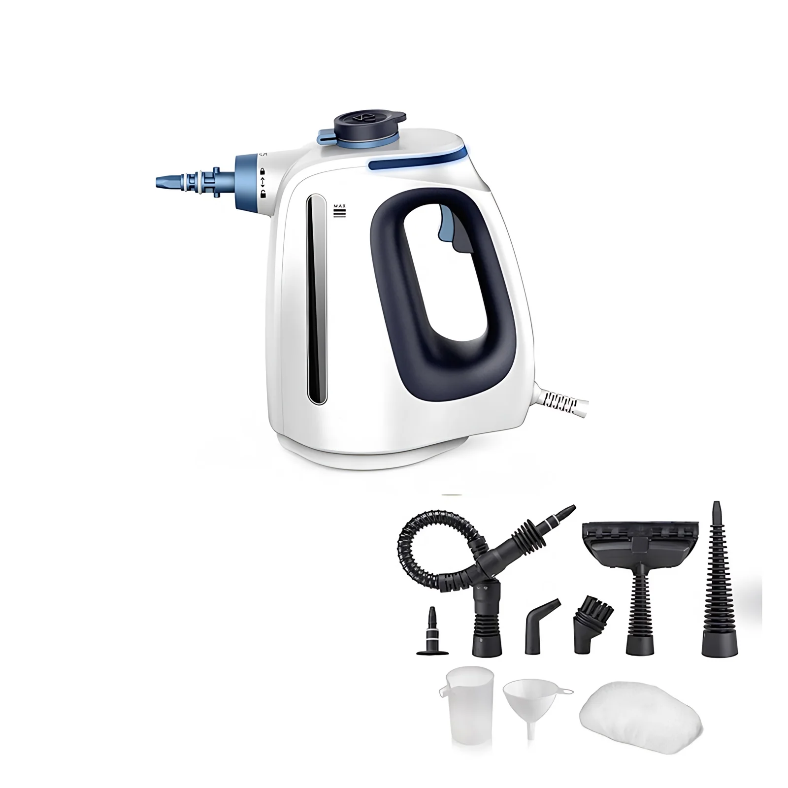 1350W 3.0Bar 550ML Electric High Pressure Household Hotel Kitchen Steam Cleaner Carpet Curtains Fabric Sofa Handheld Use 3m Cord