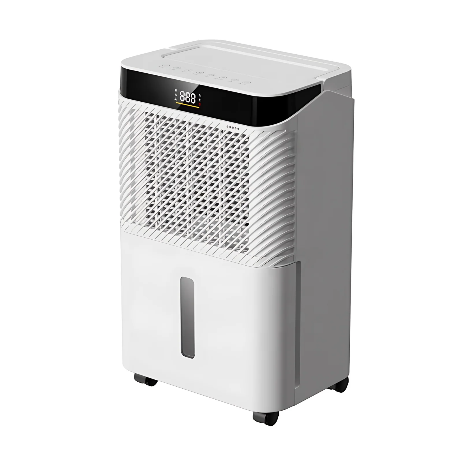 Newest Desiccant Dehumidifier High Efficiency 16L/D Plastic Touchscreen Control 24-hour Timer 3 Working Modes Child Lock