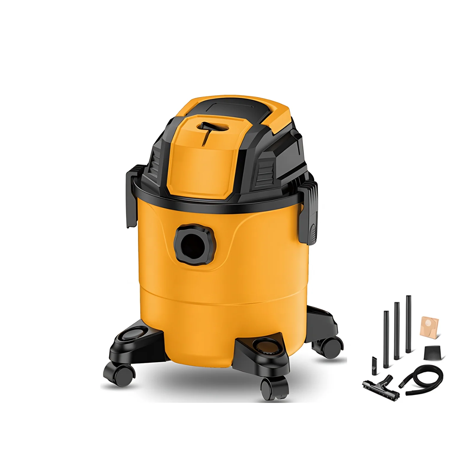 12L Cyclone Bagless Electric Drum Wet & Dry Vacuum Cleaner with Blower Function for Hotel & Household Use CE ROHS GS EMC