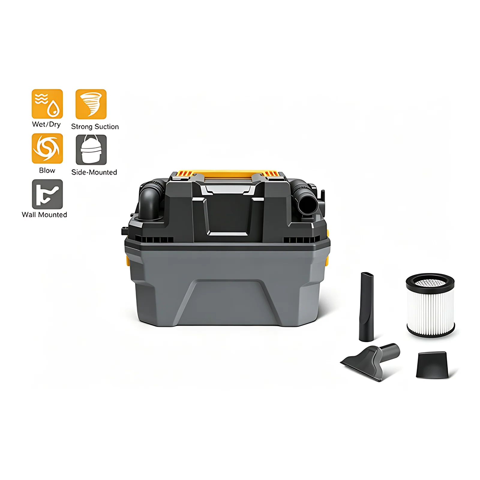 15L Cyclone Wet Dry Bagless Electric Vacuum Cleaner with Blowing Function HEPA Filter Water Filtration for Hotel & Household Use