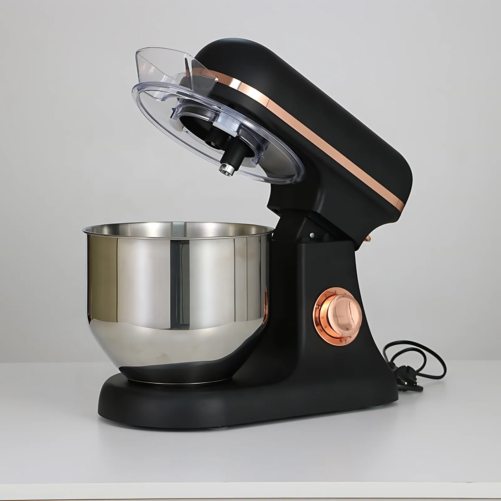 6L Stainless Steel 12 Speed Rotary Control Electric Hand Mixer Timer & Weighing Function Stand Mixer  Electric Cake Mixer