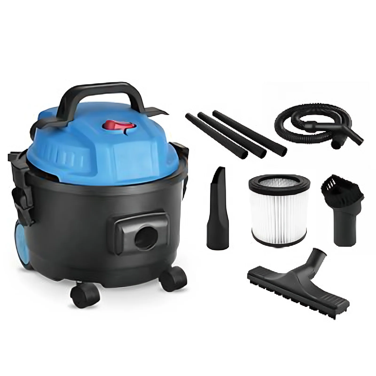 2025 Electric Wet & Dry Water Filter Vacuum Cleaner with 15L Plastic Tank for Car & Outdoor Use