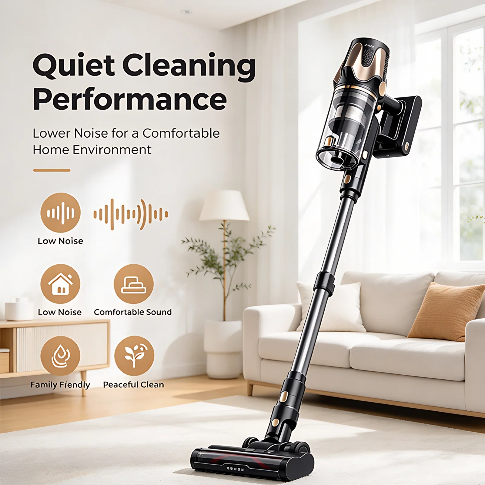 Best Cordless Stick Handheld Cyclone Dry Bagless Vacuum Cleaner with HEPA Filter for Carpet and Hard Floors