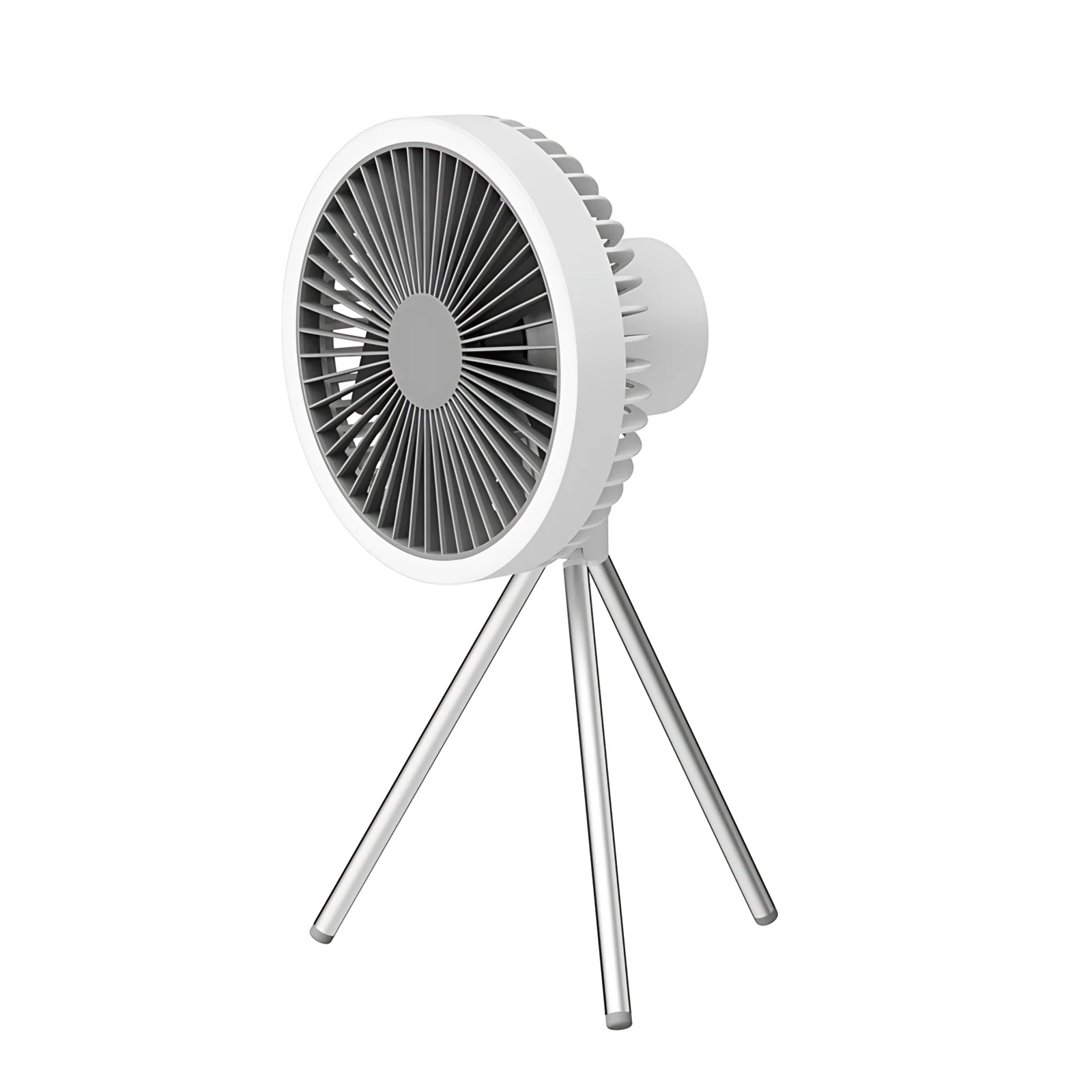 Desktop USB Rechargeable Fan Portable Outdoor Led Ceiling Camping Light Fans With Metal Tripod