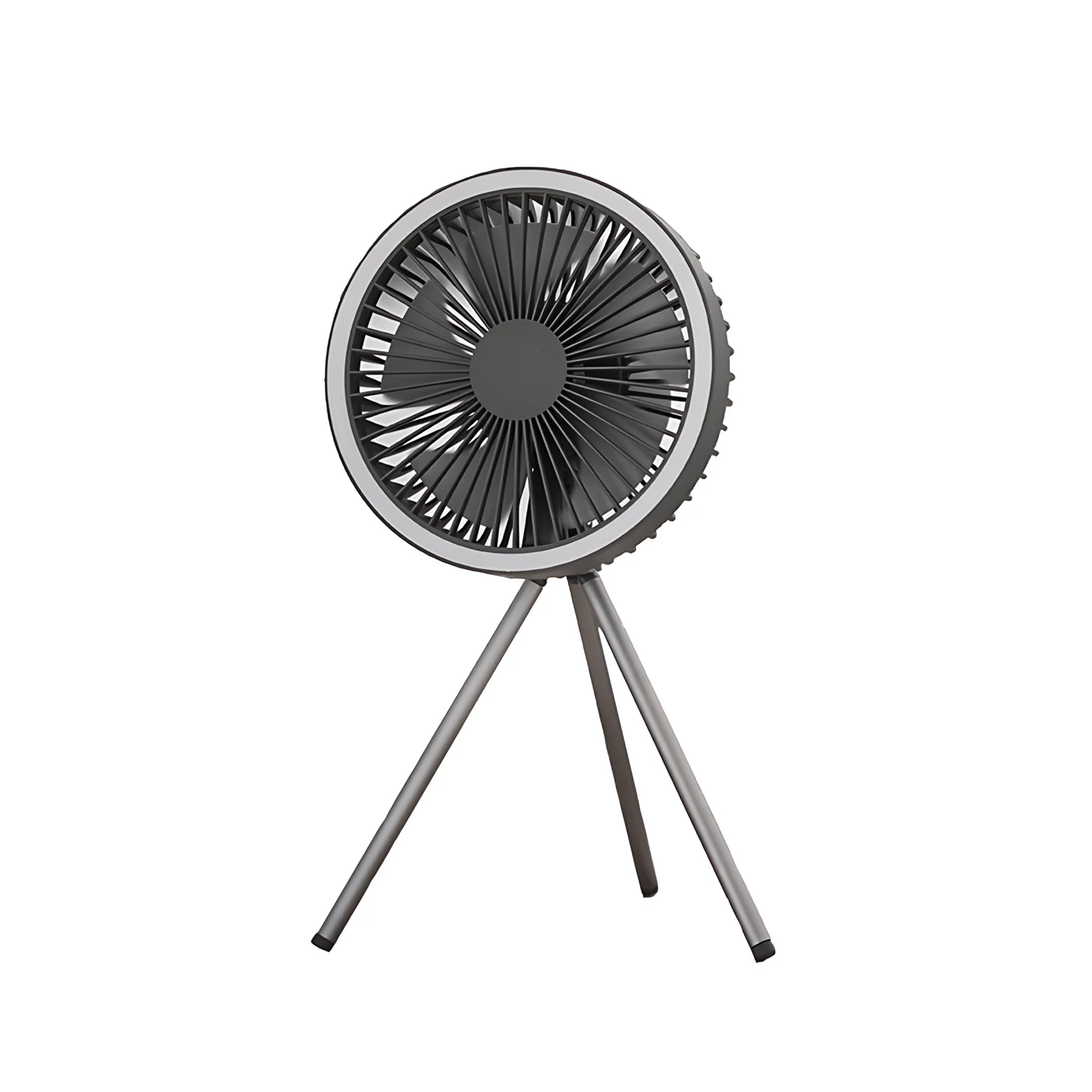 Multifunctional USB Rechargeable Portable Outdoor Camping & Household Plastic Ceiling Fan with Night Light Desk Tripod Fan