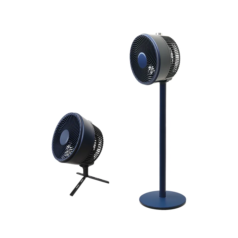 Light 8 Inch Mechanical Plastic High Speed Oscillating Air Circulating Electric Fan with Energy Efficient and Adjustable Height