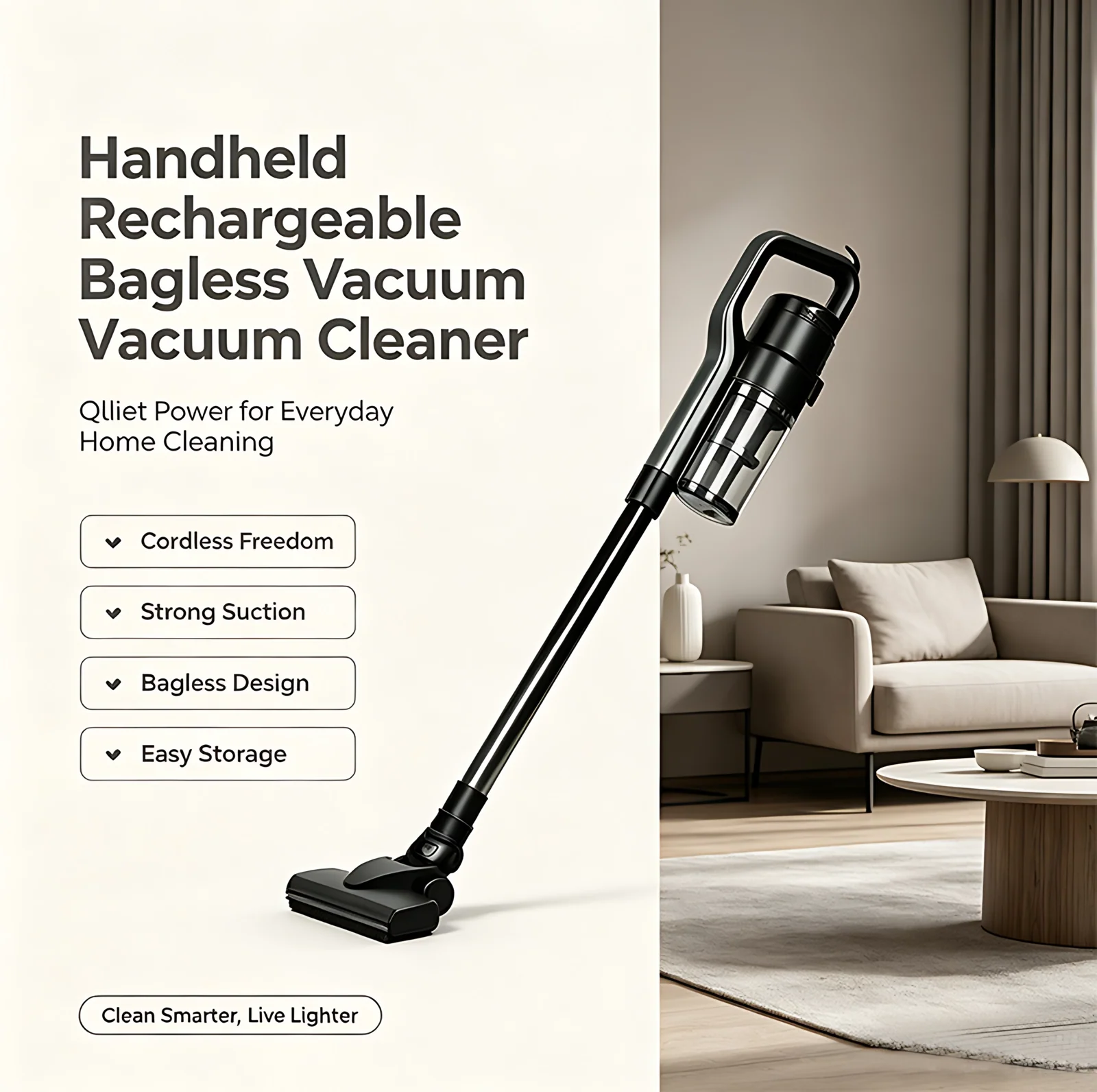 Multi-application Household Cordless Versatile Stick Handheld Vacuum Cleaner