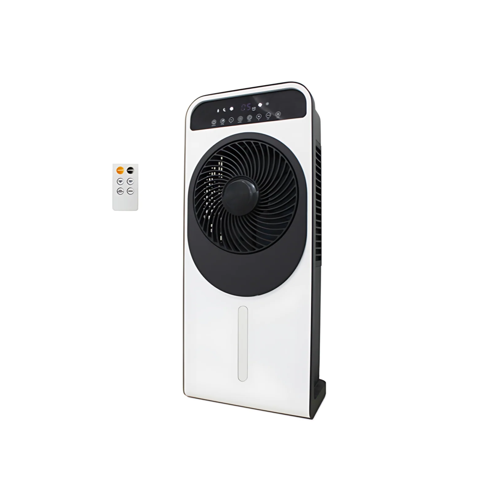 Modern Design Electric Outdoor DC Floor Standing Portable Water Mist Fan Remote Control with 1.5L Water Tank Capacity