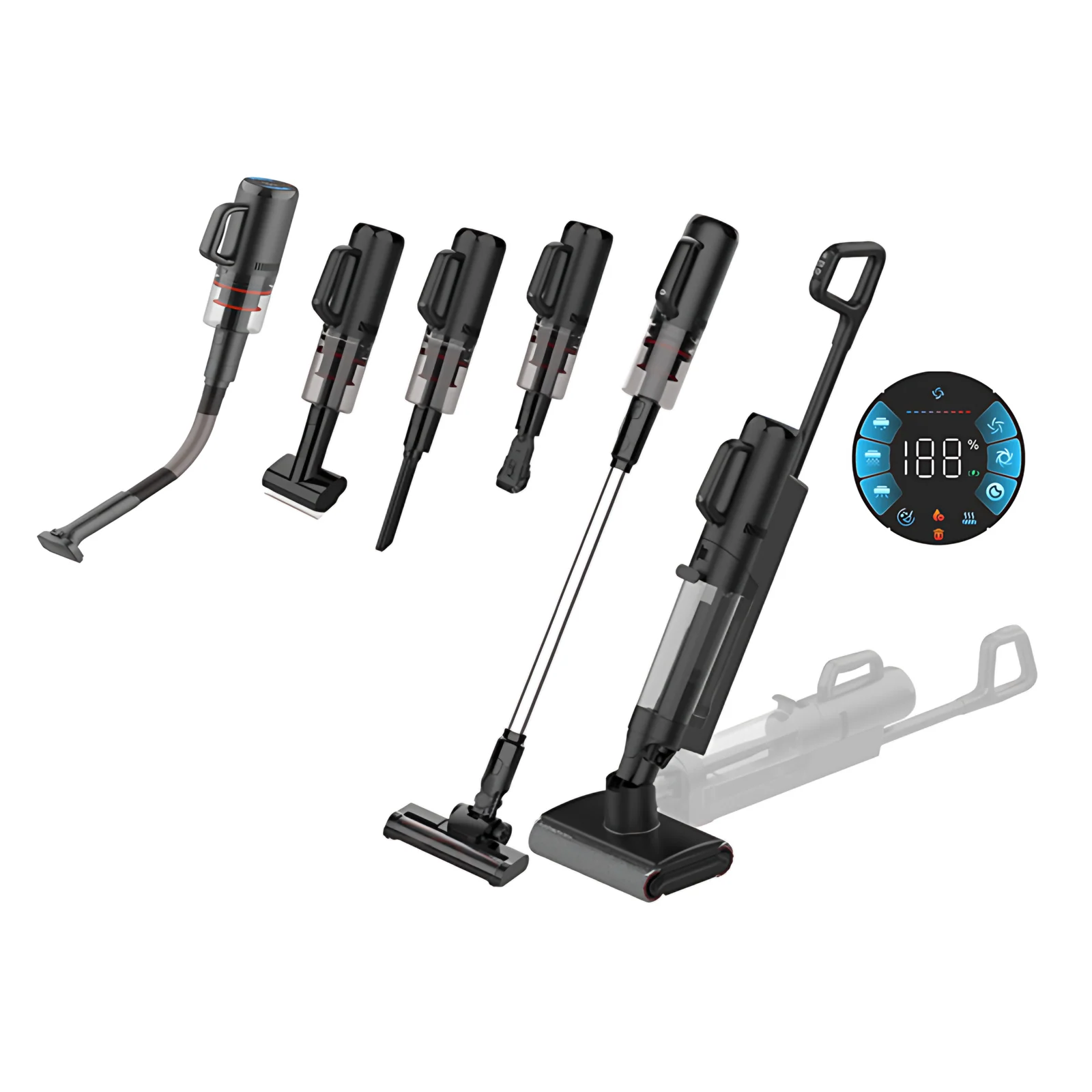 Cordless Upright Stick Household Vacuum Cleaner Wet and Dry Floor Washer for Home Use