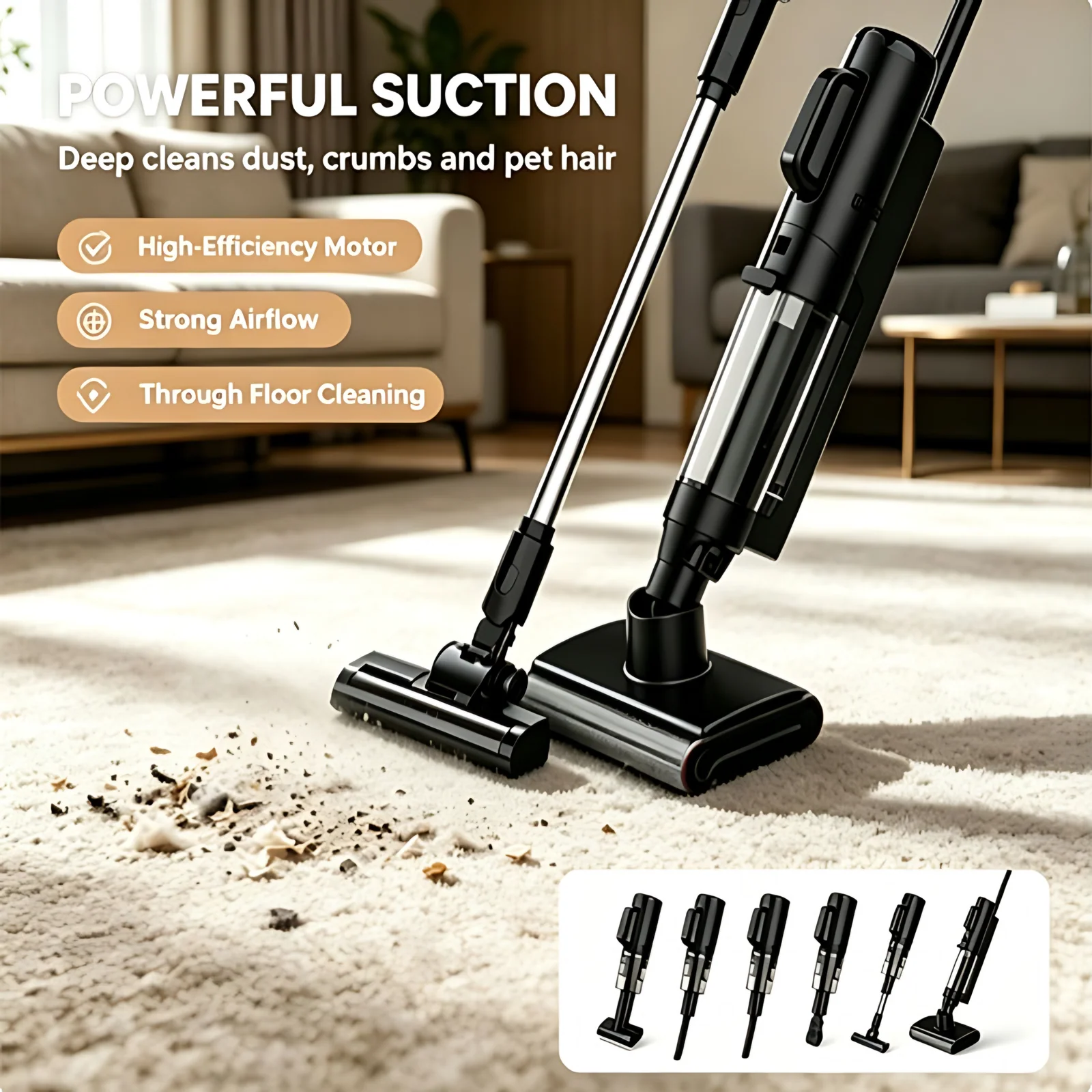 Electric Mopping Floor Cleaner Wet and Dry Vacuum Cleaner Floor Washing Vacuum Cleaner Self Cleaning