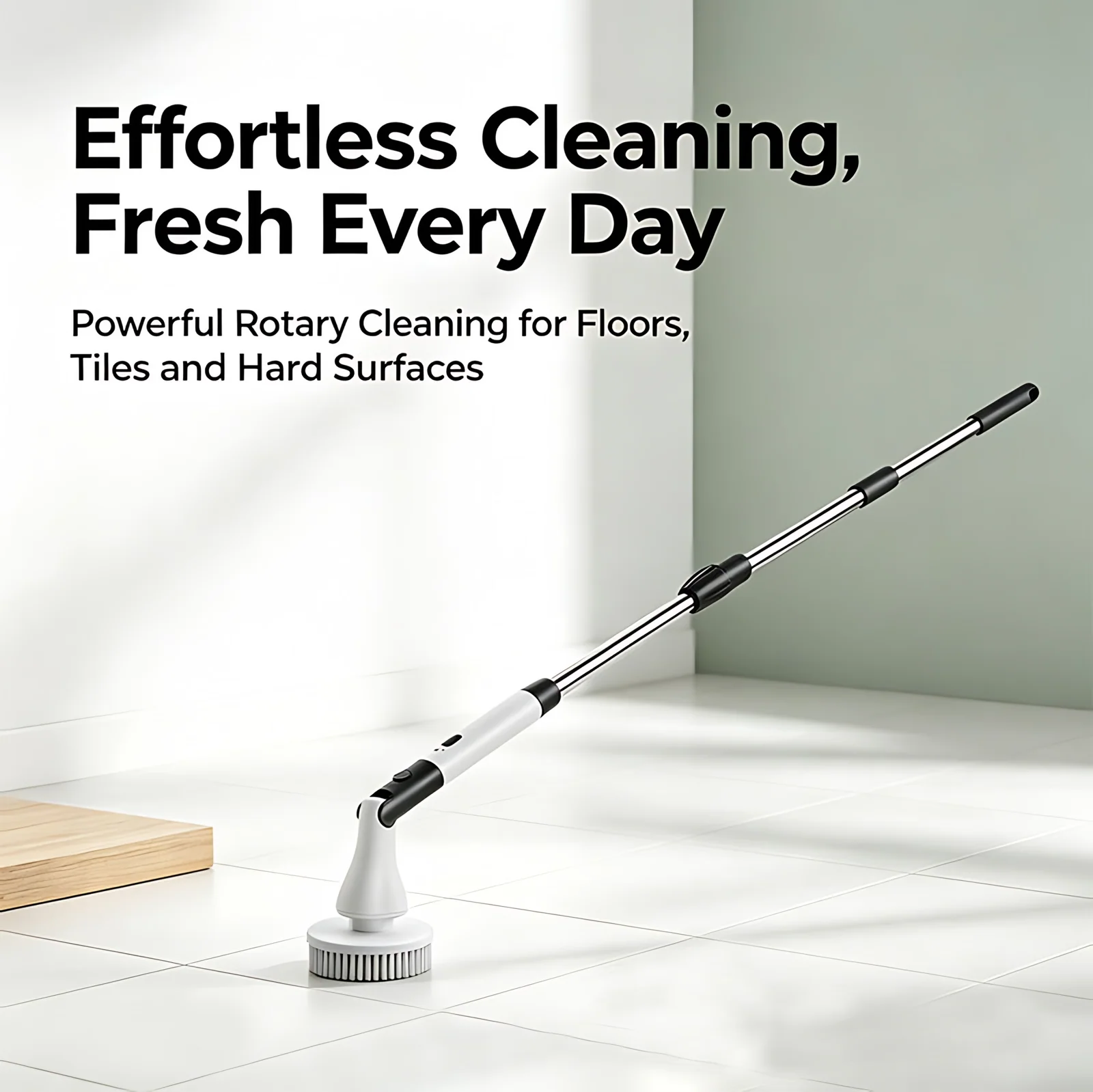 Kitchen & Bathroom 5-in-1 USB Electric Cleaning Tool with Spin Scrubber Brush Plastic Material for Car Hotel & RV Use