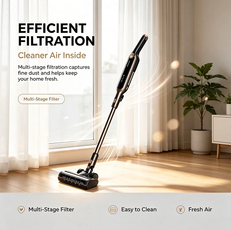 Moteur brushless rechargeable sans fil ménage intelligent et portable lavage vertical sans fil aspirateur portable sans fil