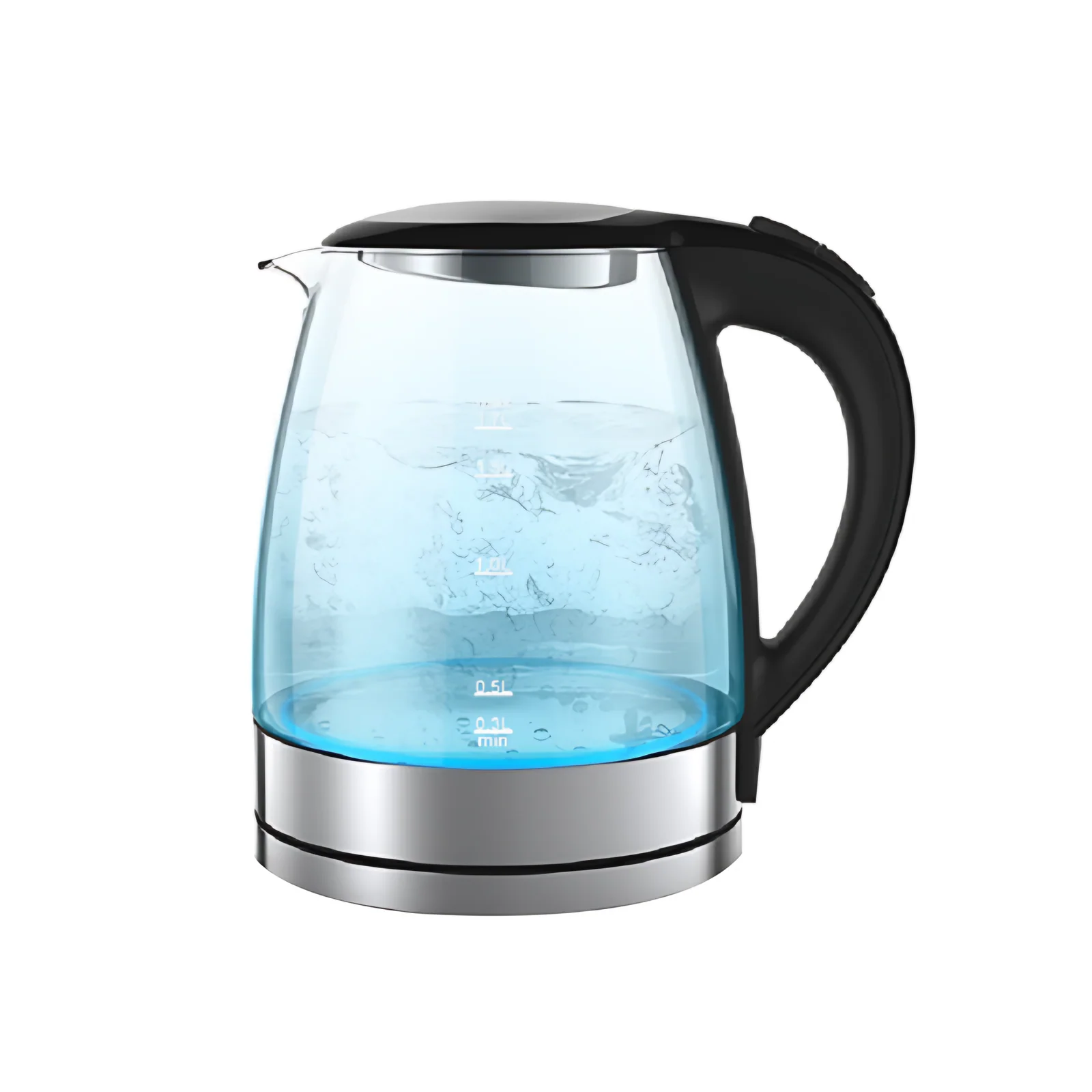 Factory Customization Hotel Glass Electric Kettle Teapot Cross-border Transparent Kettle Automatic Power off