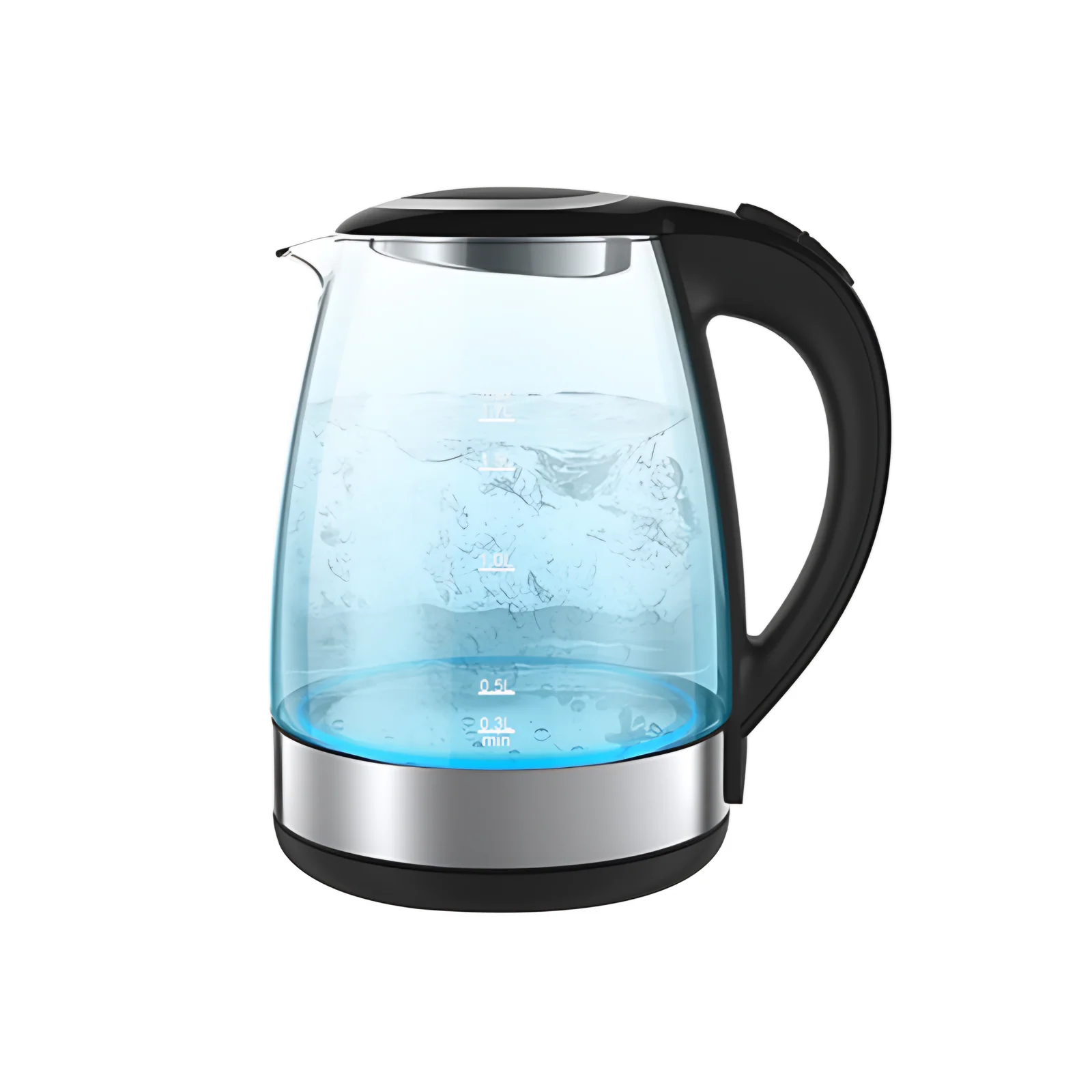 Beautiful 1.8L Glass Cordless Electric Kettle Tea Filter 2200W Fast Boiling Automatic Shut-Off Indicator Household Hotel