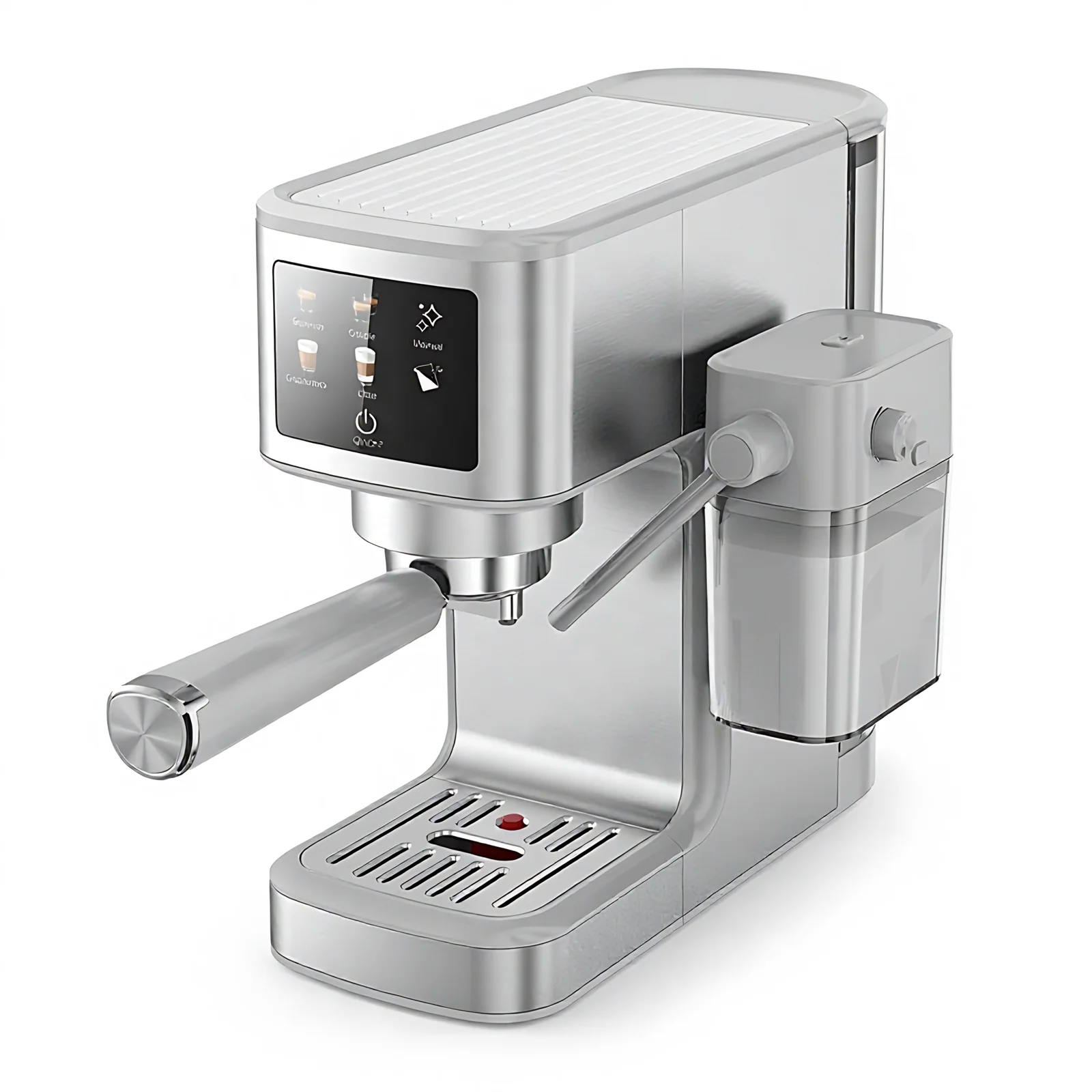 Professional Automatic Coffee Machine 15 bar Pressure Pump Machine With High Pressure Frothing 1.0L Water tank 500ML Milk tank