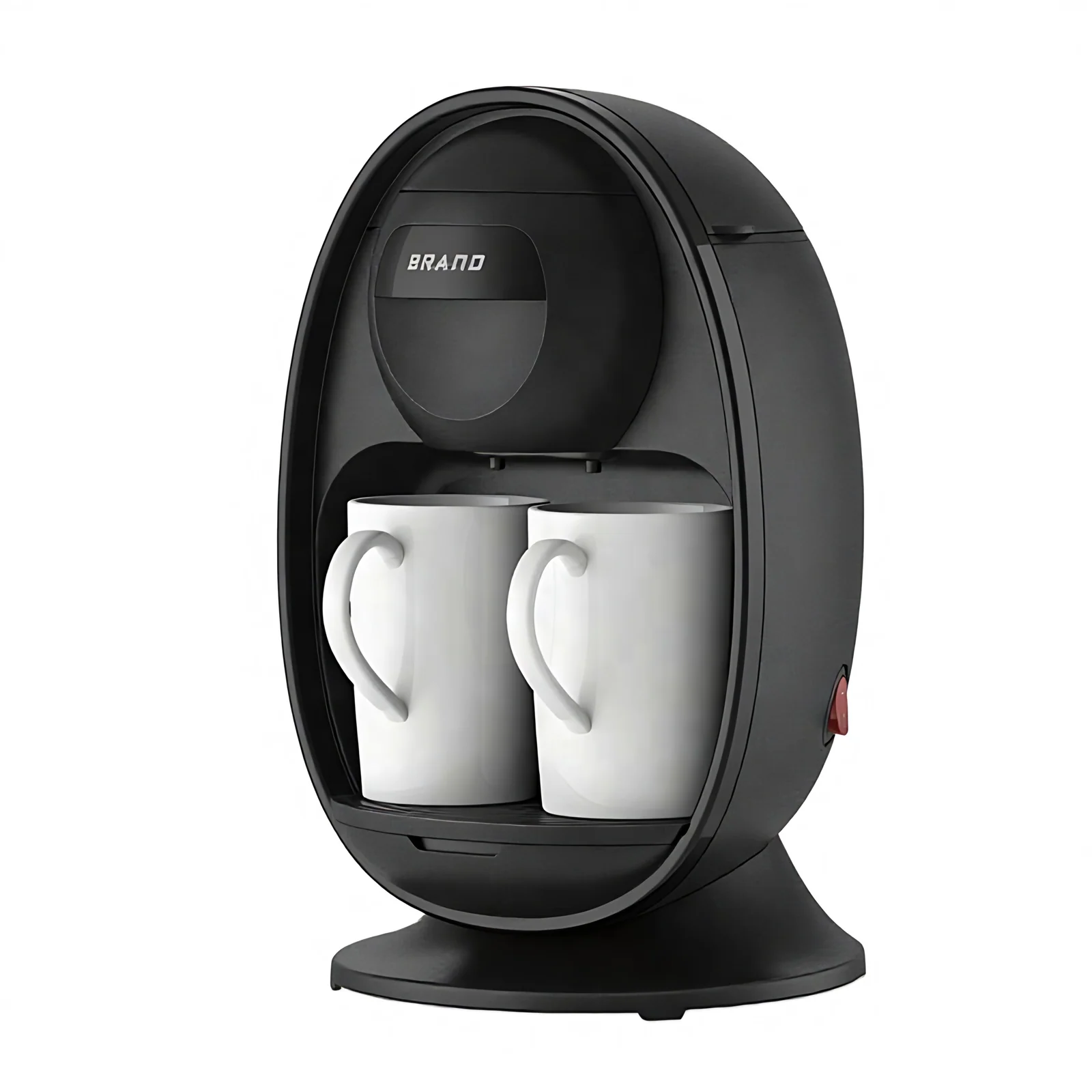 Home Fully Automatic Electric Drip Coffee Machine with 2pcs Ceramic Cup and ON/OFF Switch