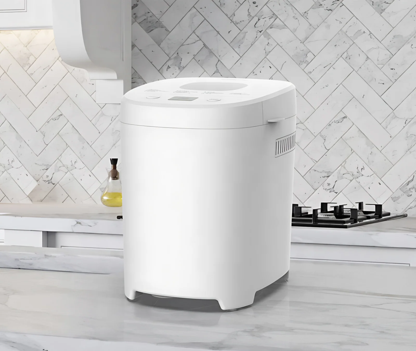 Electric Household Bread Maker Machine with Automatic Fruit and Nut Dispenser Max Capacity 2LB