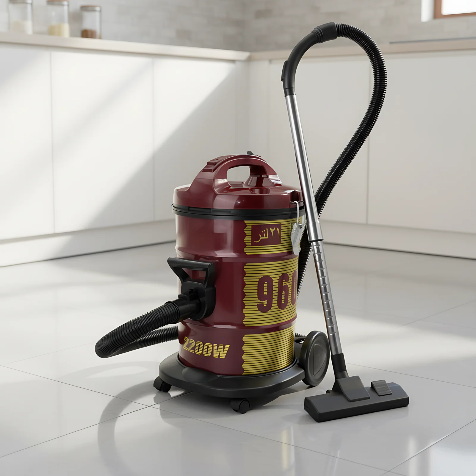 New Household 1400W Large Capacity 21L Drum Cyclone Dry Stainless Steel Tank Electric Clean Room Hotel Dust Vacuum Cleaner