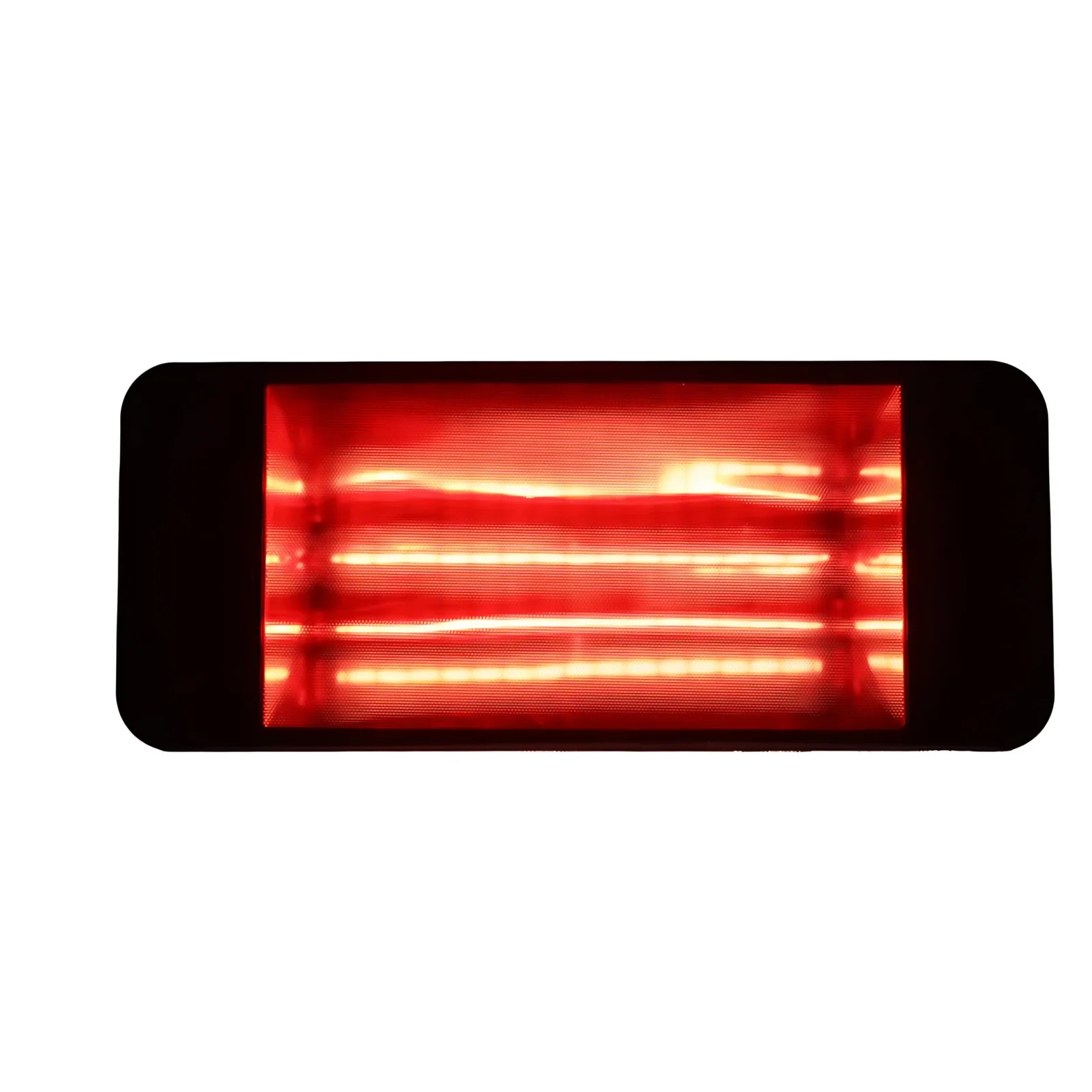 High-end Design 2000W Micro Crystal Glass Panel Wall Mounted Golden Halogen Radiant Heater