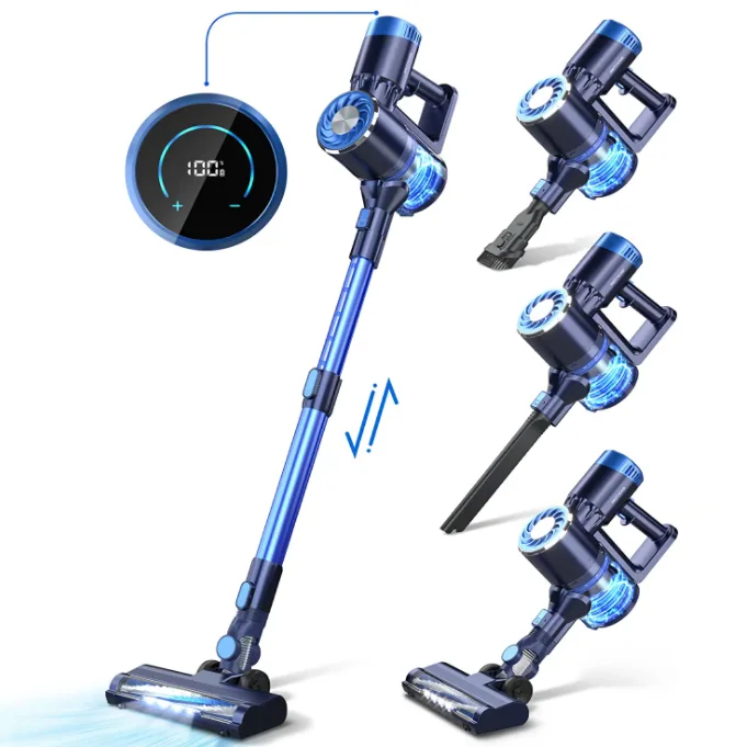 20kpa Strong Suction Vacuum Cleaner Wireless Long Time Work Detachable Battery Cordless Vaccum Cleaner for Home