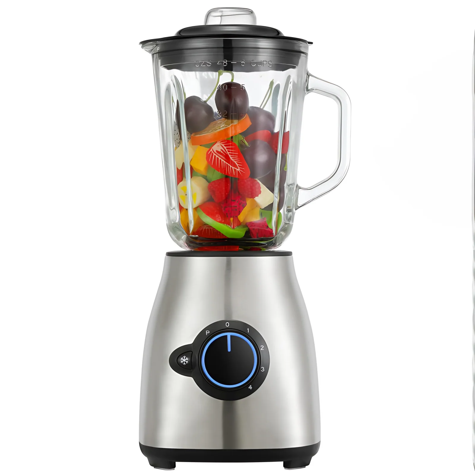 High Speed Multifunction Blender & Food Processor 2-in-1 Juice Maker Grinder Strong Stainless Steel Blades for Outdoor Home Use