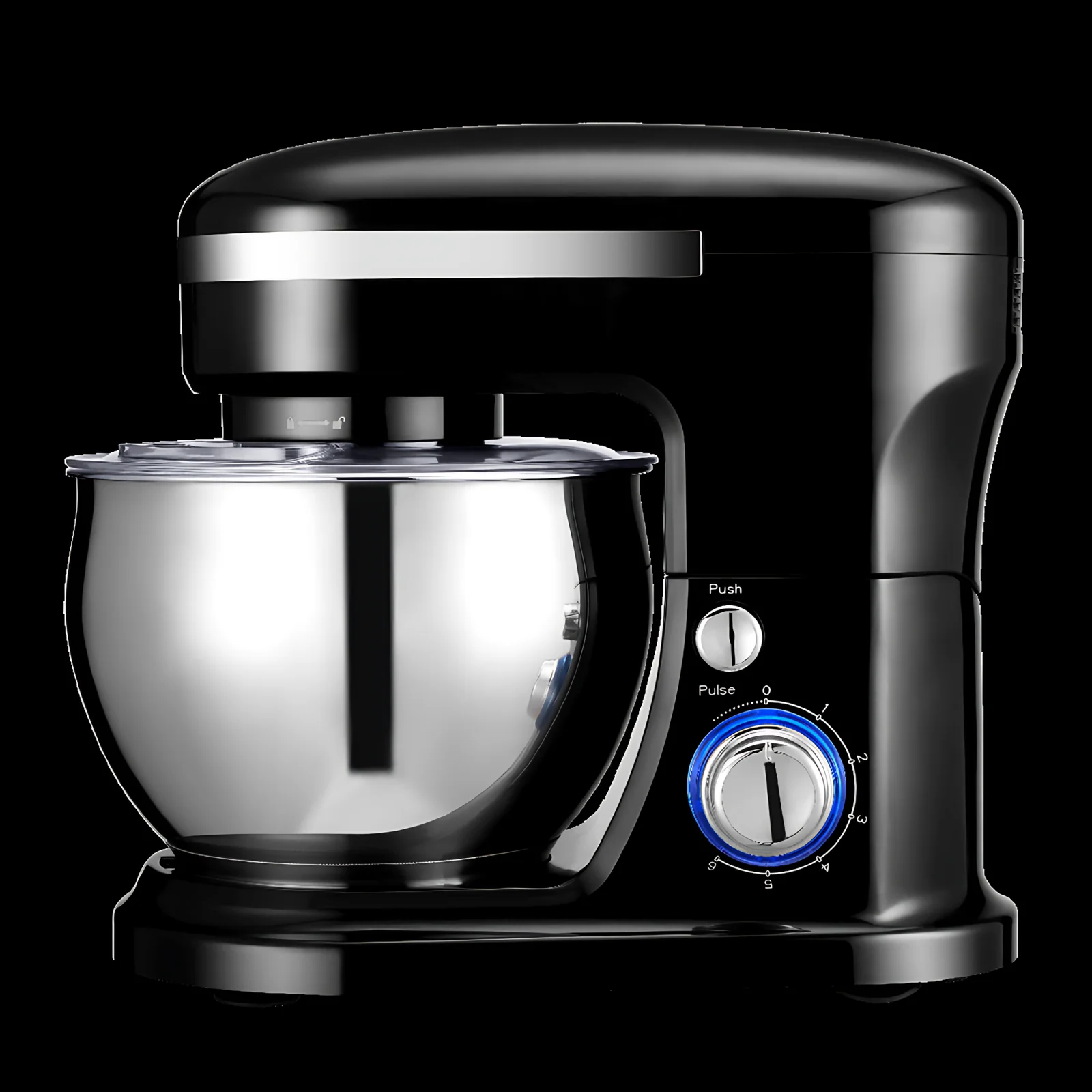 High-Speed 3-in-1 Electric Stand Mixer Stainless Steel Mixing Bowl 6-Speed Multi-Function for Home Commercial Use