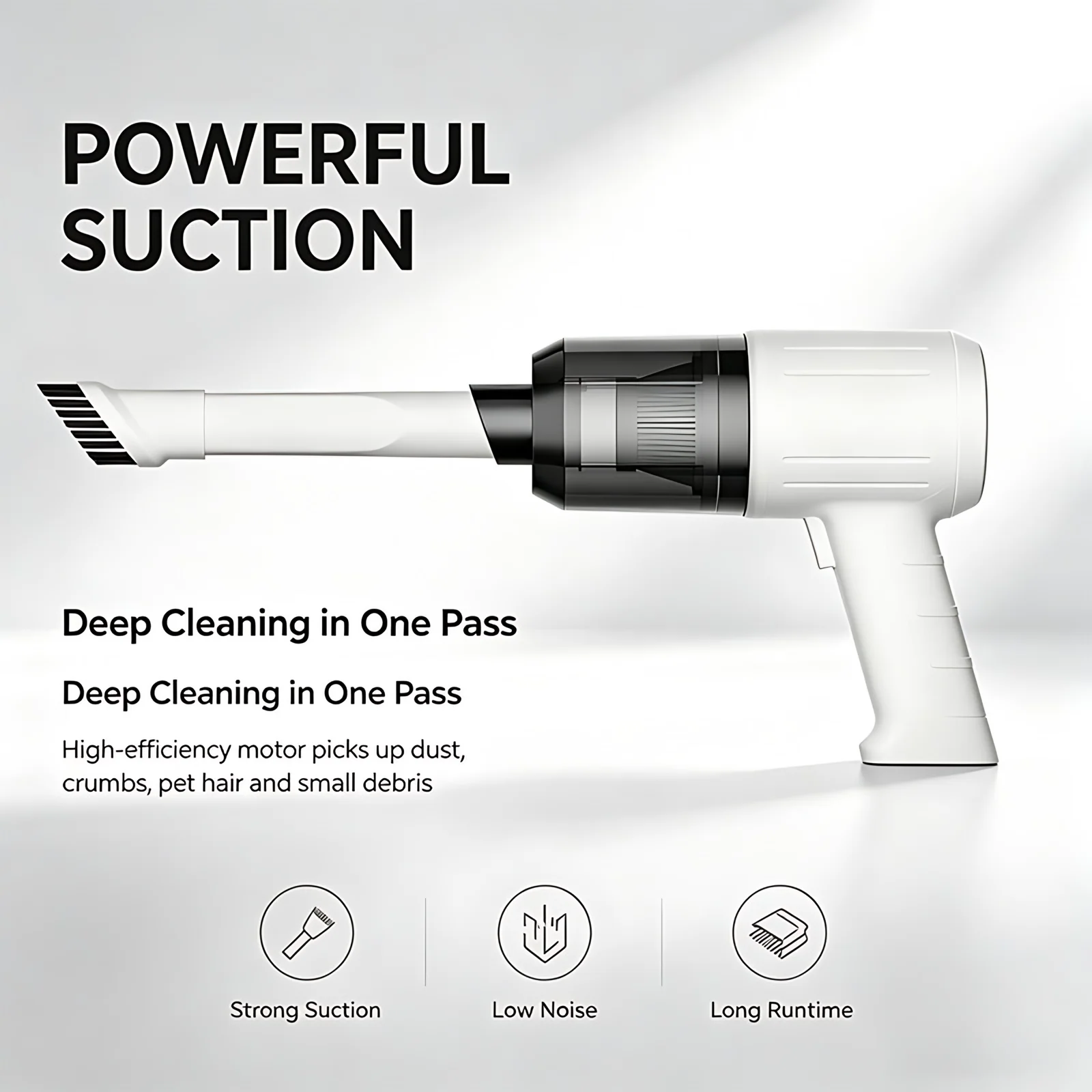 Smart Rechargeable Wireless Handheld Portable Cordless Mini Car Wash Vacuum Cleaner