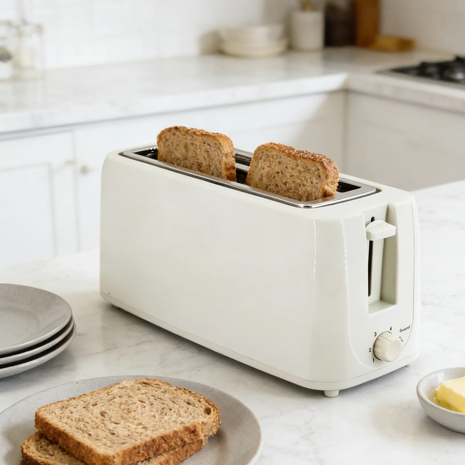 Großhandelsbestimmte Farben elektrische 220V/240V Brotmacher Frühstücks-Sandwich 4 Scheiben Toasters