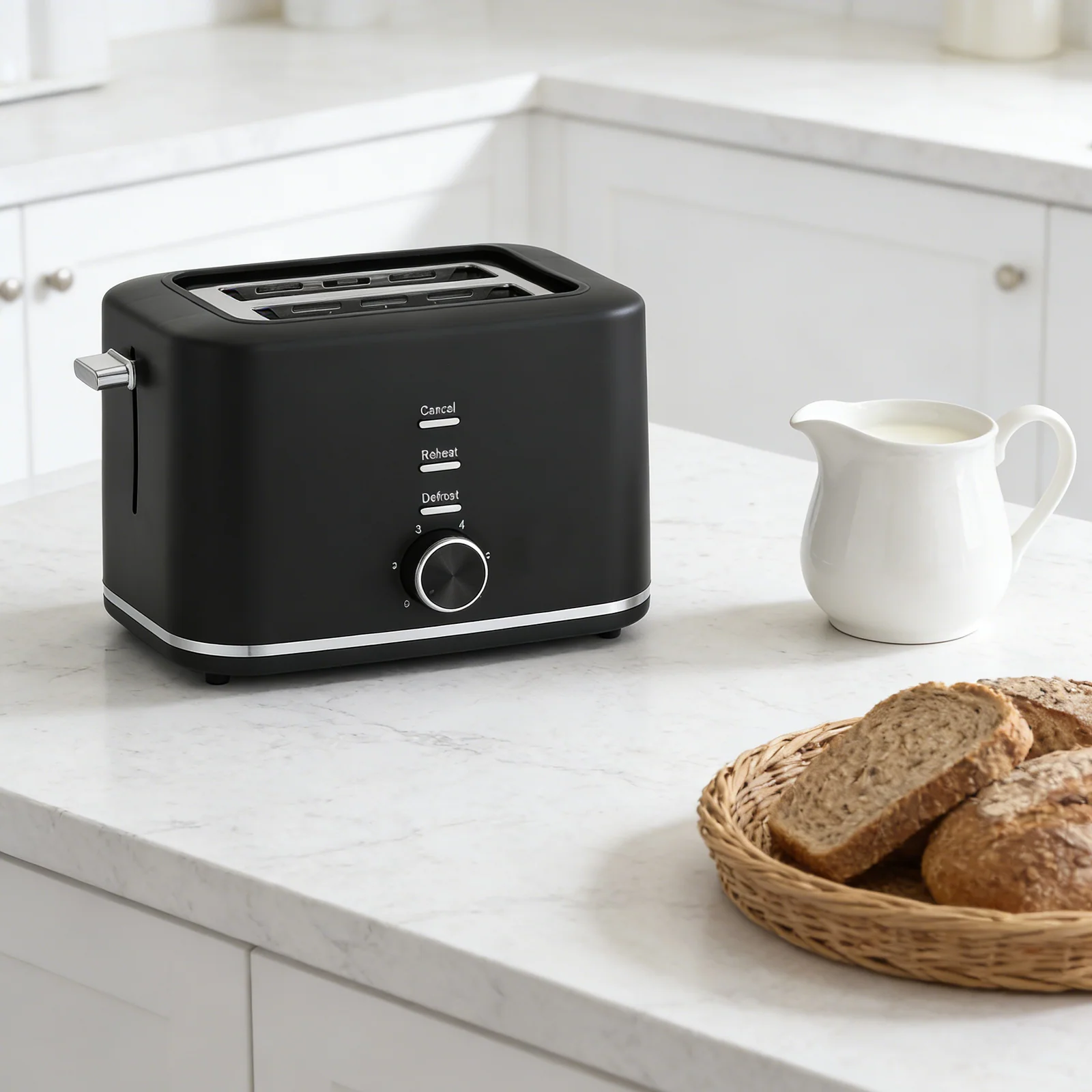 Elektrische Stromquelle für den Haushalt Europäischer Standard Retro Automatische Frühstücksmaschine 2 Stück Toaster