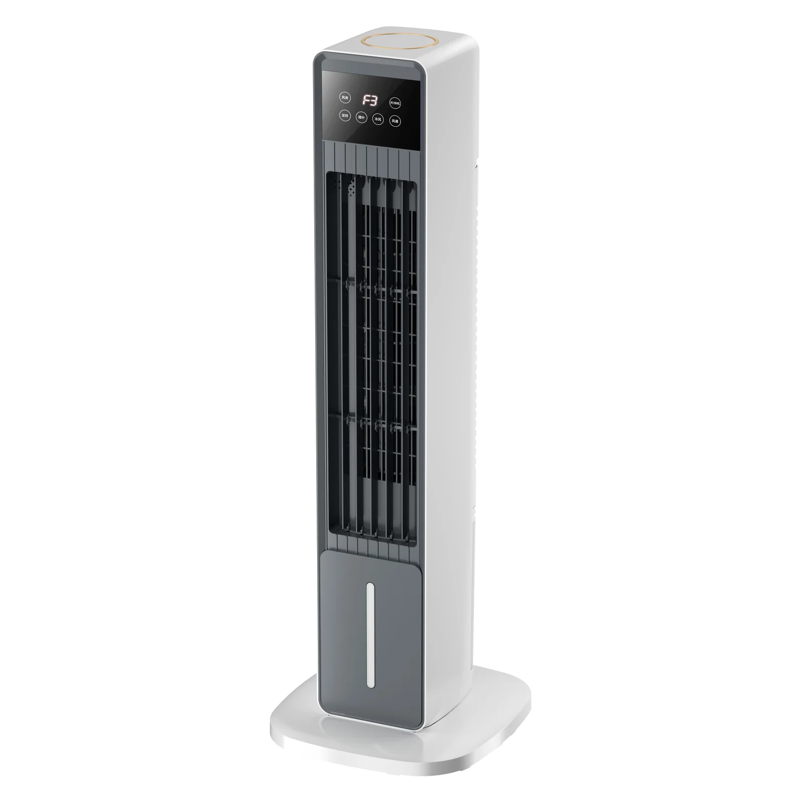 Electric LED Display Oscillation Bladeless Powerful Smart Plastic Tower Fan for Household & Hotel Use