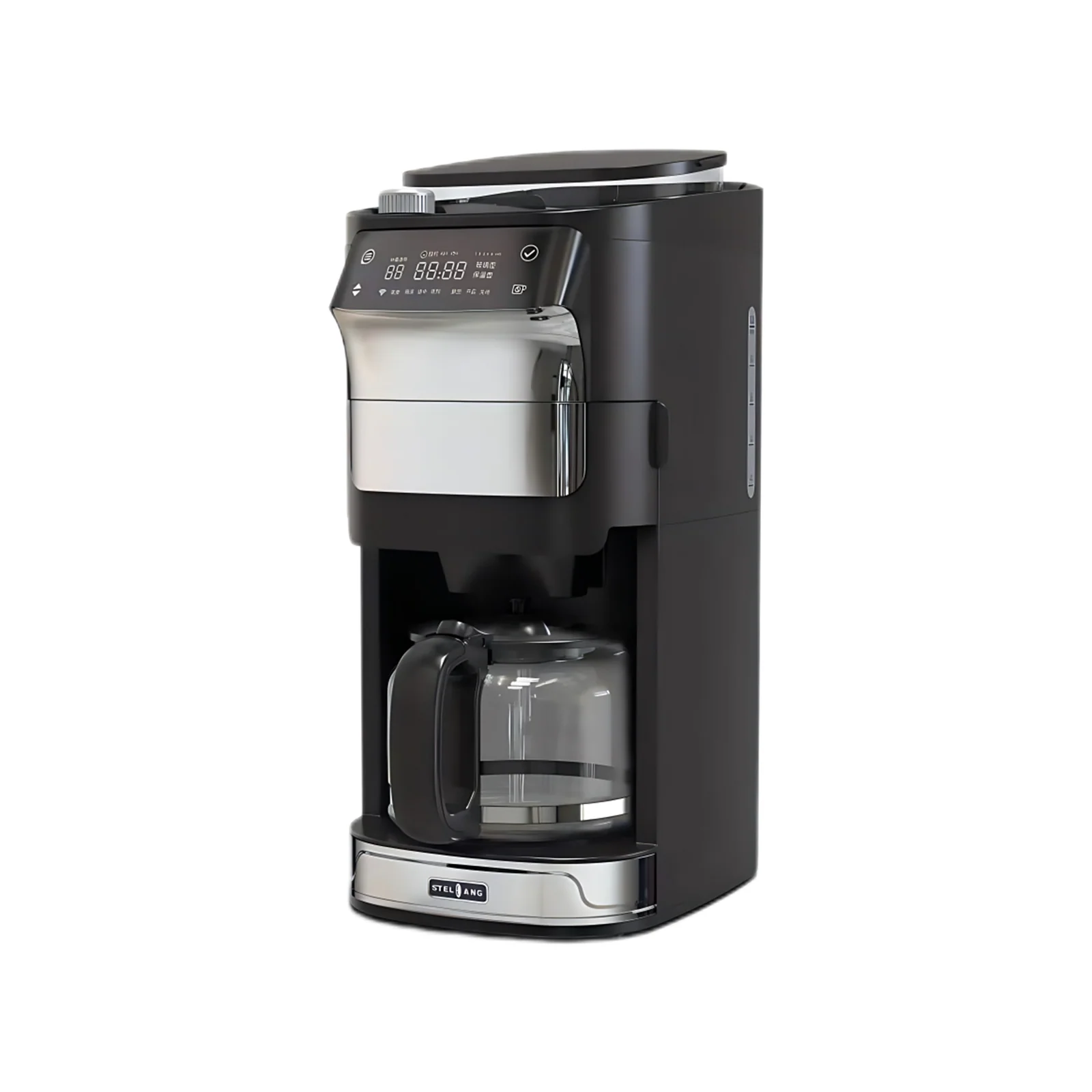 Household Hotel Use Housing Electric Grinder Programmable 2-12 Cup Drip Grind Coffee Maker