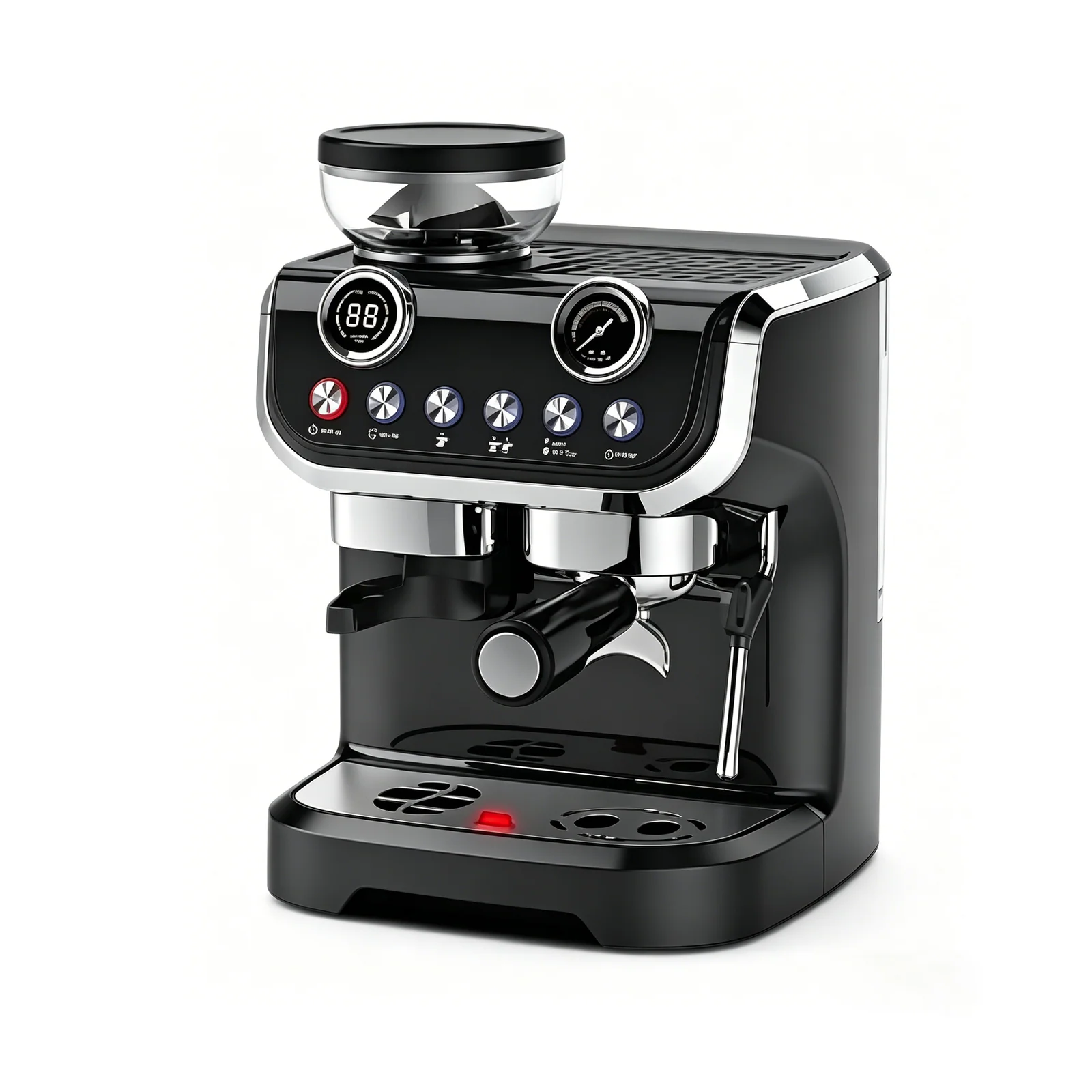 High End Multi Functional Germany 15 bar Italy Cappuccino Coffee Espresso Machine with Bean Granders