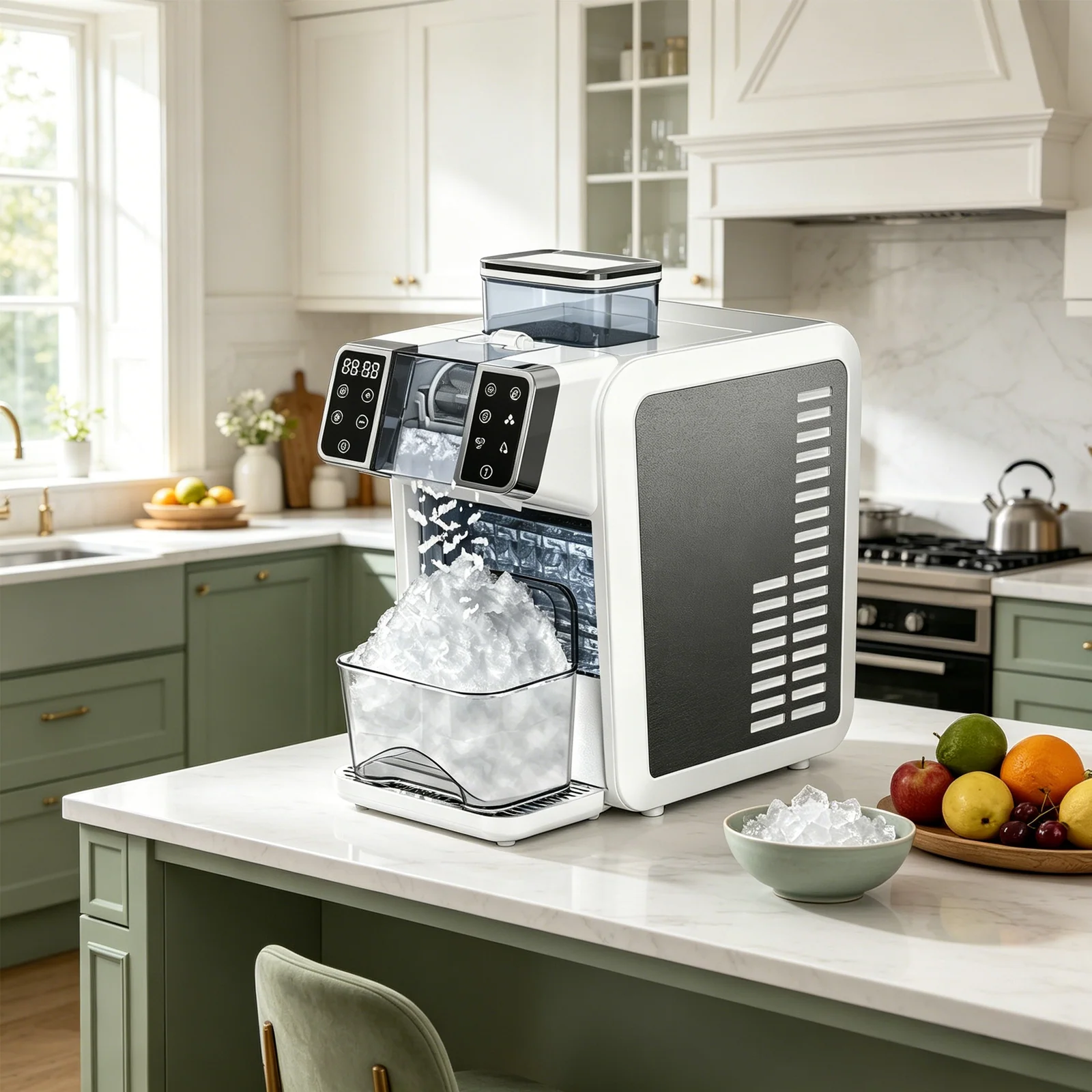 150W Commercial Ice Maker Machine Business Block Ice Machine Automatic Ice Cube Making Machine