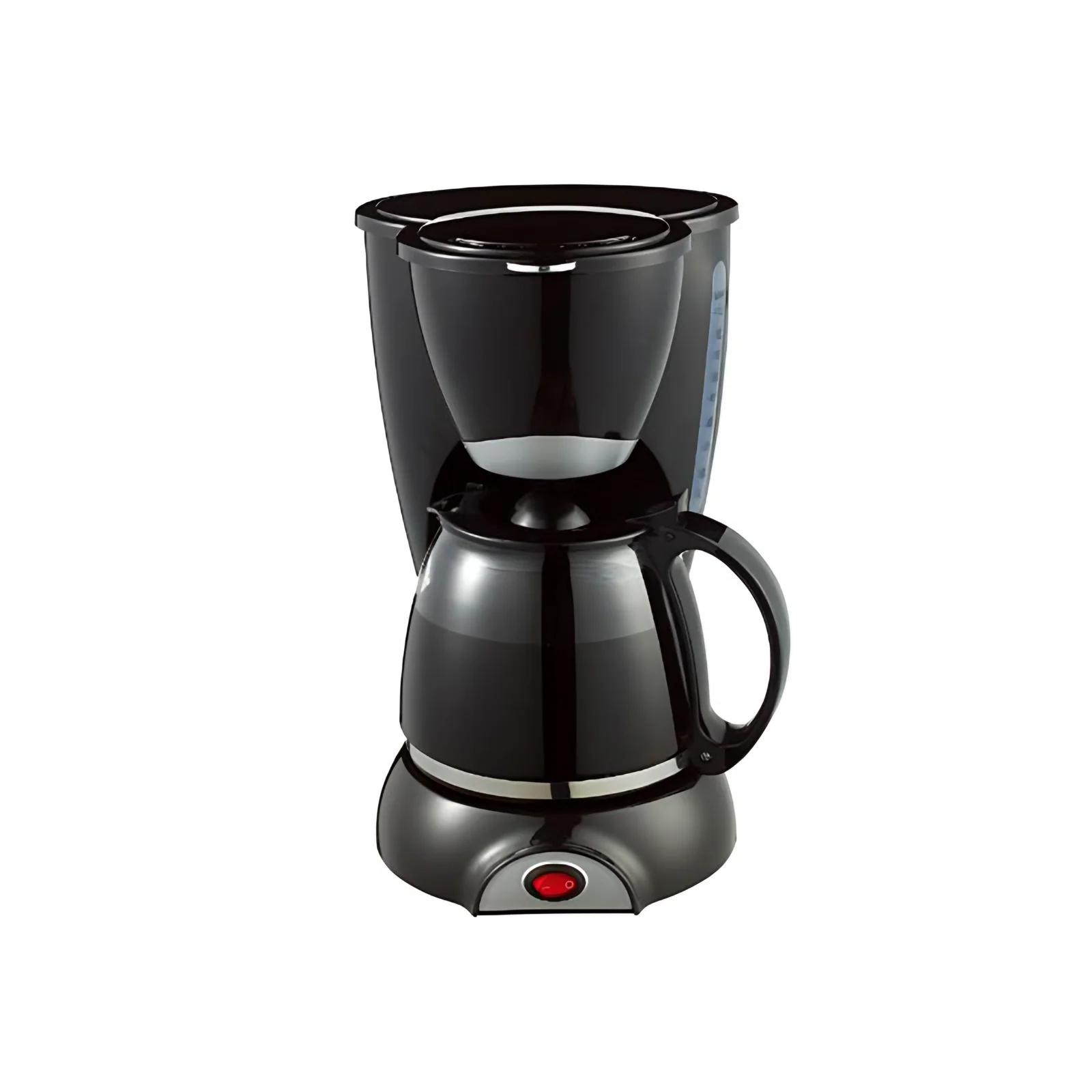 Single Serve Drip Coffee Machine Electric Keep Warm Black Portable 6 Cups Drip Coffee Maker
