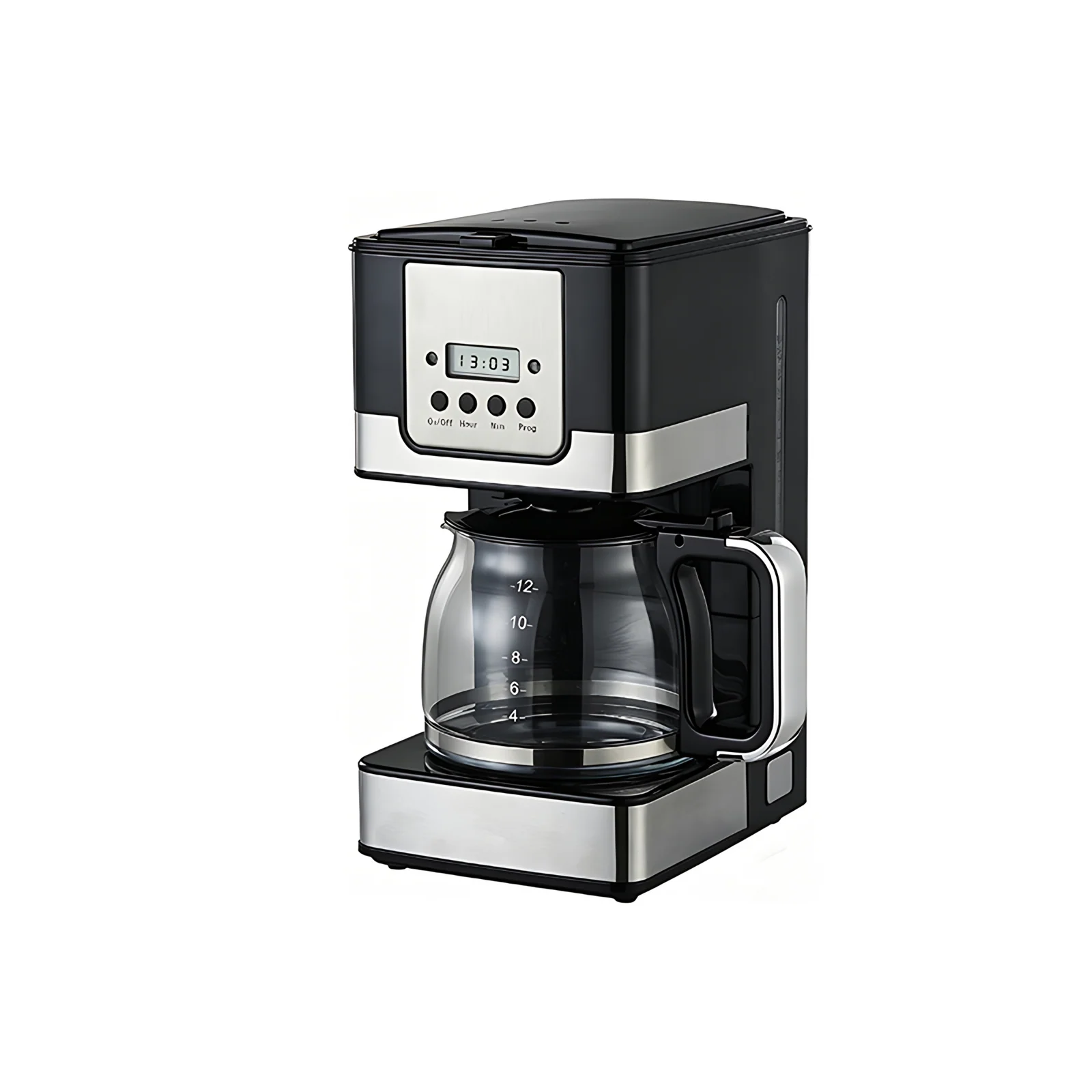 European American Standard 24-Hour Reservation Keep-Warm Function 800W 1.2L Electric Drip Coffee Maker