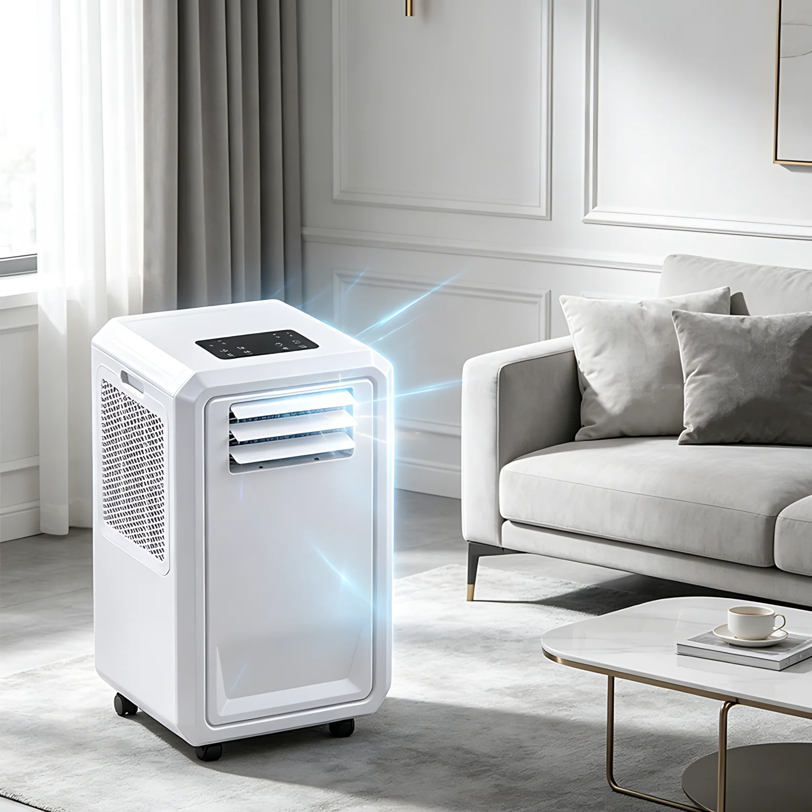 New Product Quiet Power Saving Cooling Dehumidifying Ventilating Portable Air Conditioner